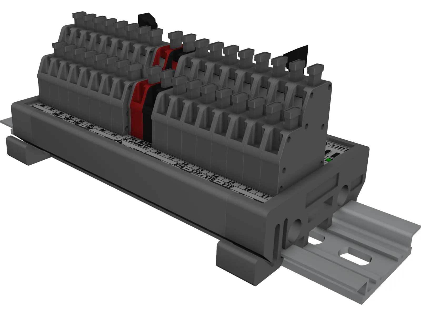 Terminal Block SVN-32DT 3D Model main preview