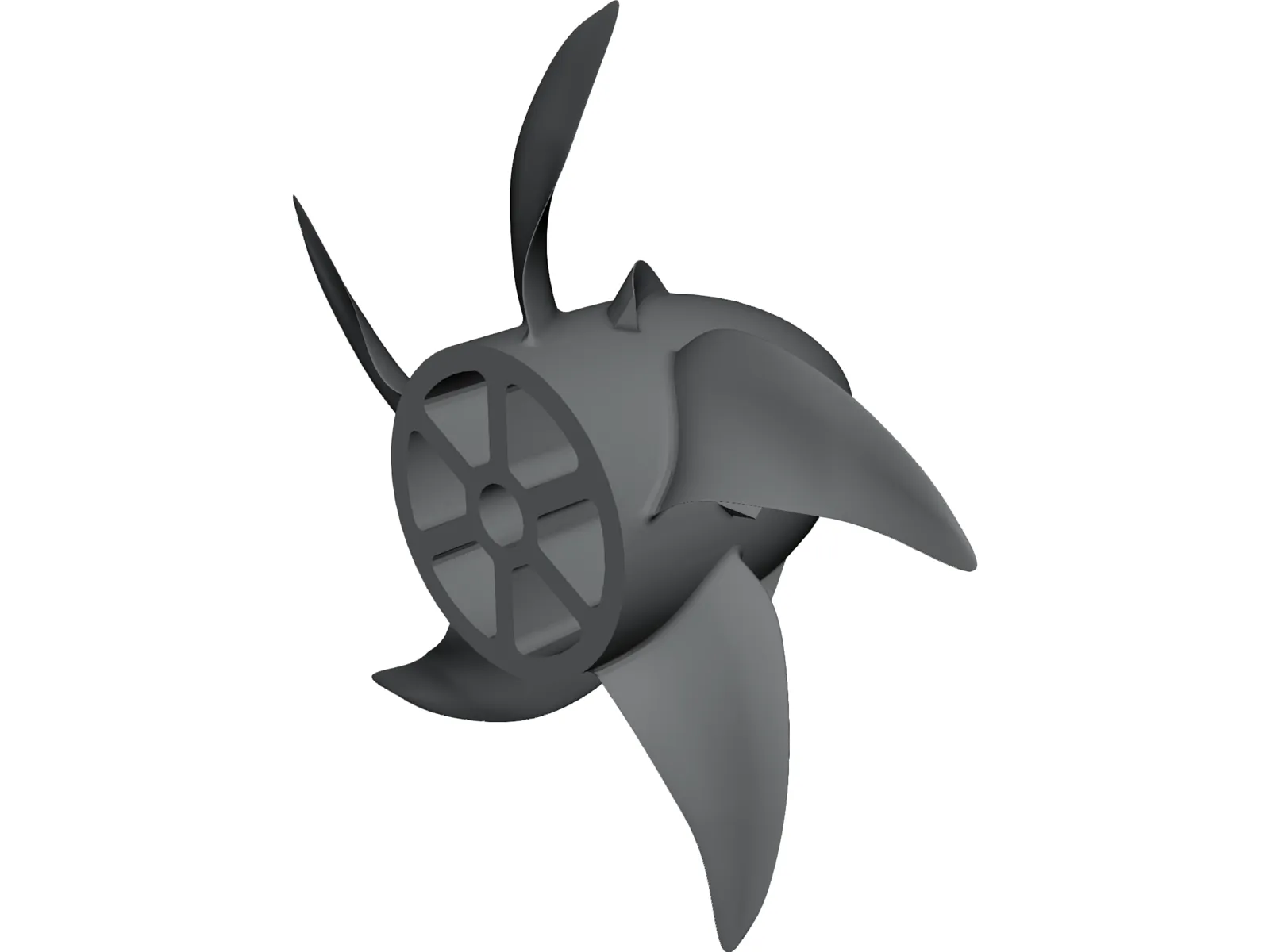 Ship Propeller 3D Model main preview