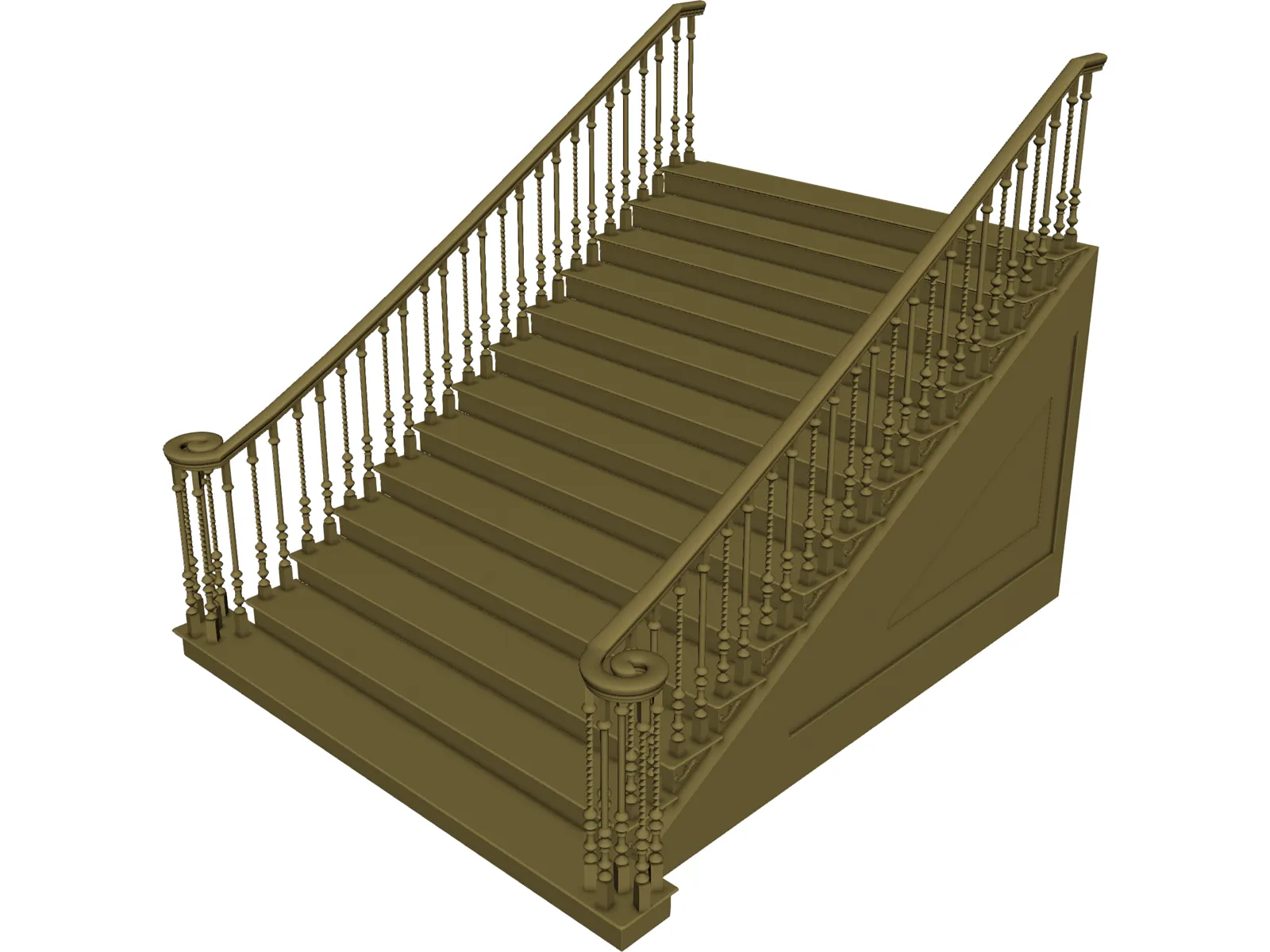 Stair 3D Model main preview