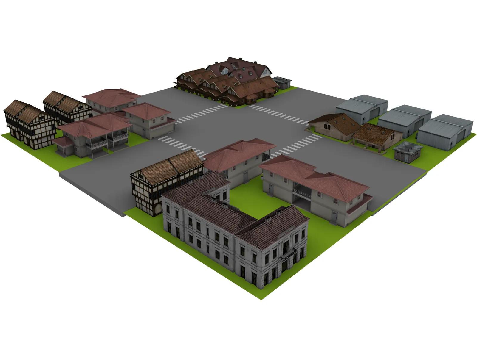 City Junction Part 3D Model main preview