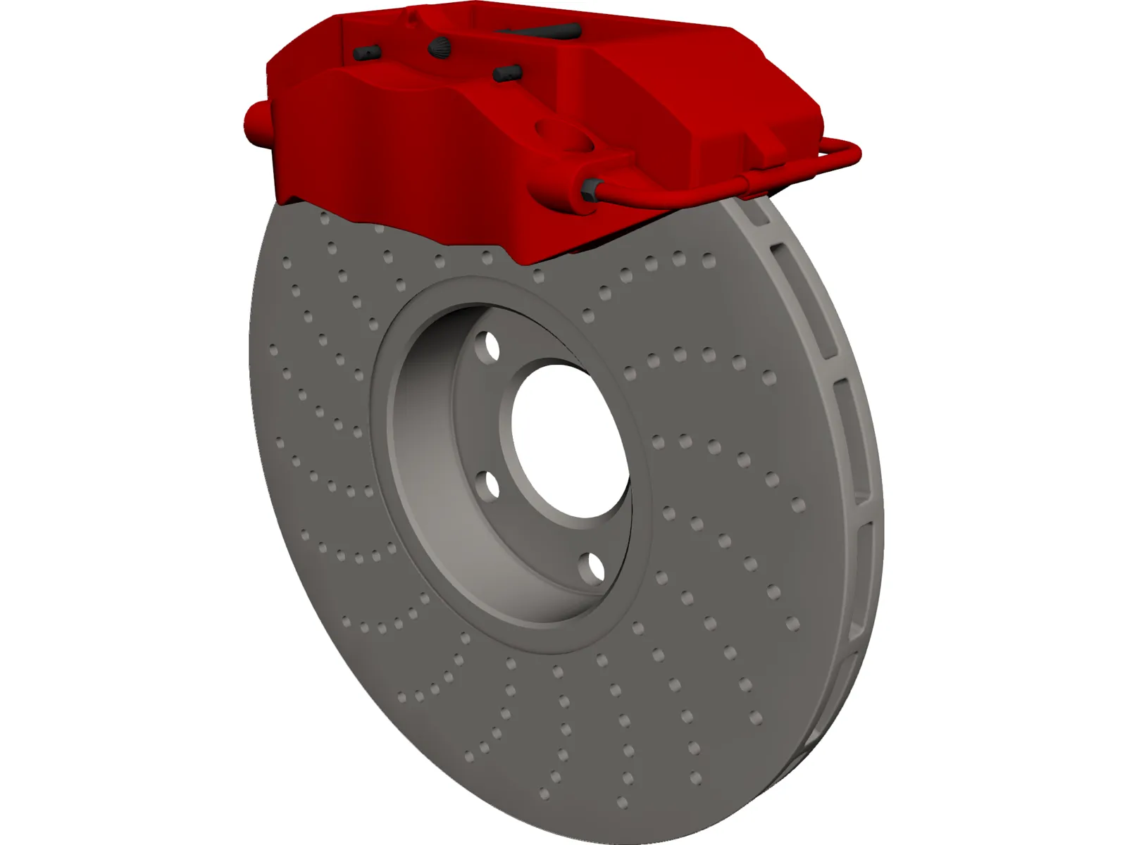 Brembo Disk Brake 3D Model main preview