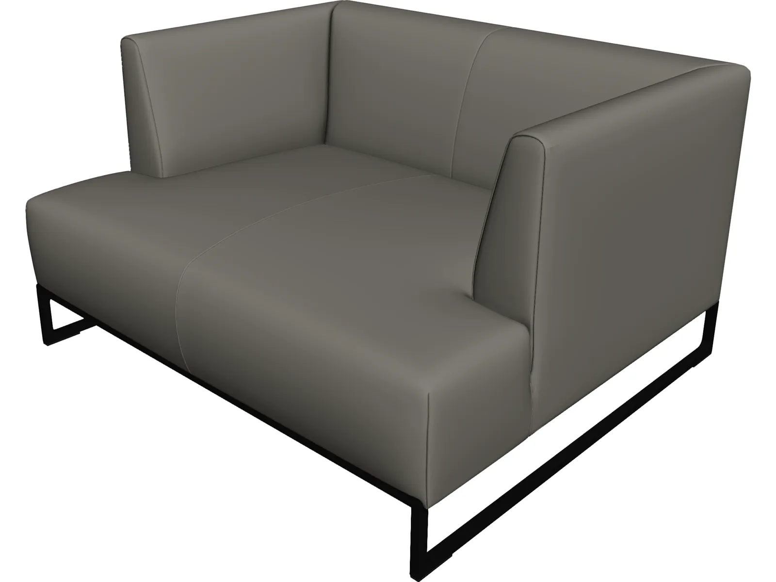 Corner Style Sofa 3D Model main preview