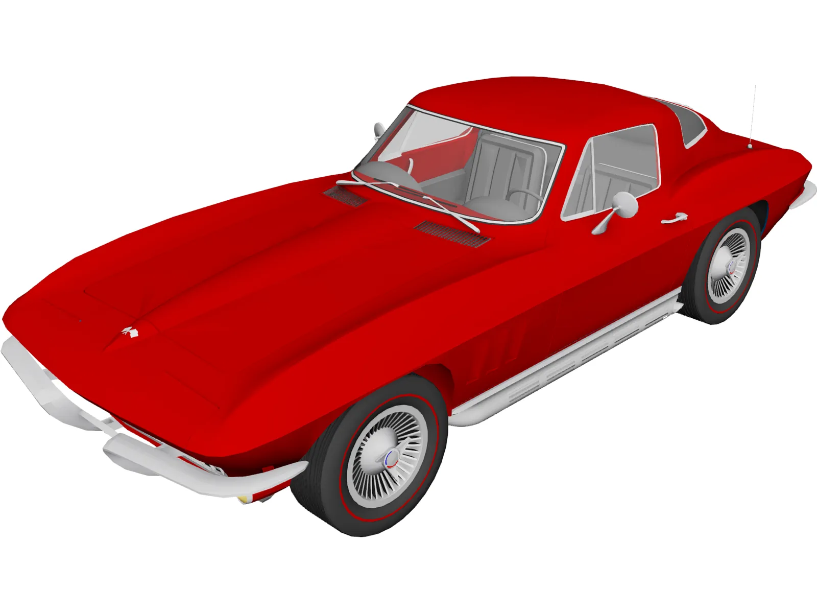 Chevrolet Corvette Stingray (1965) 3D Model main preview