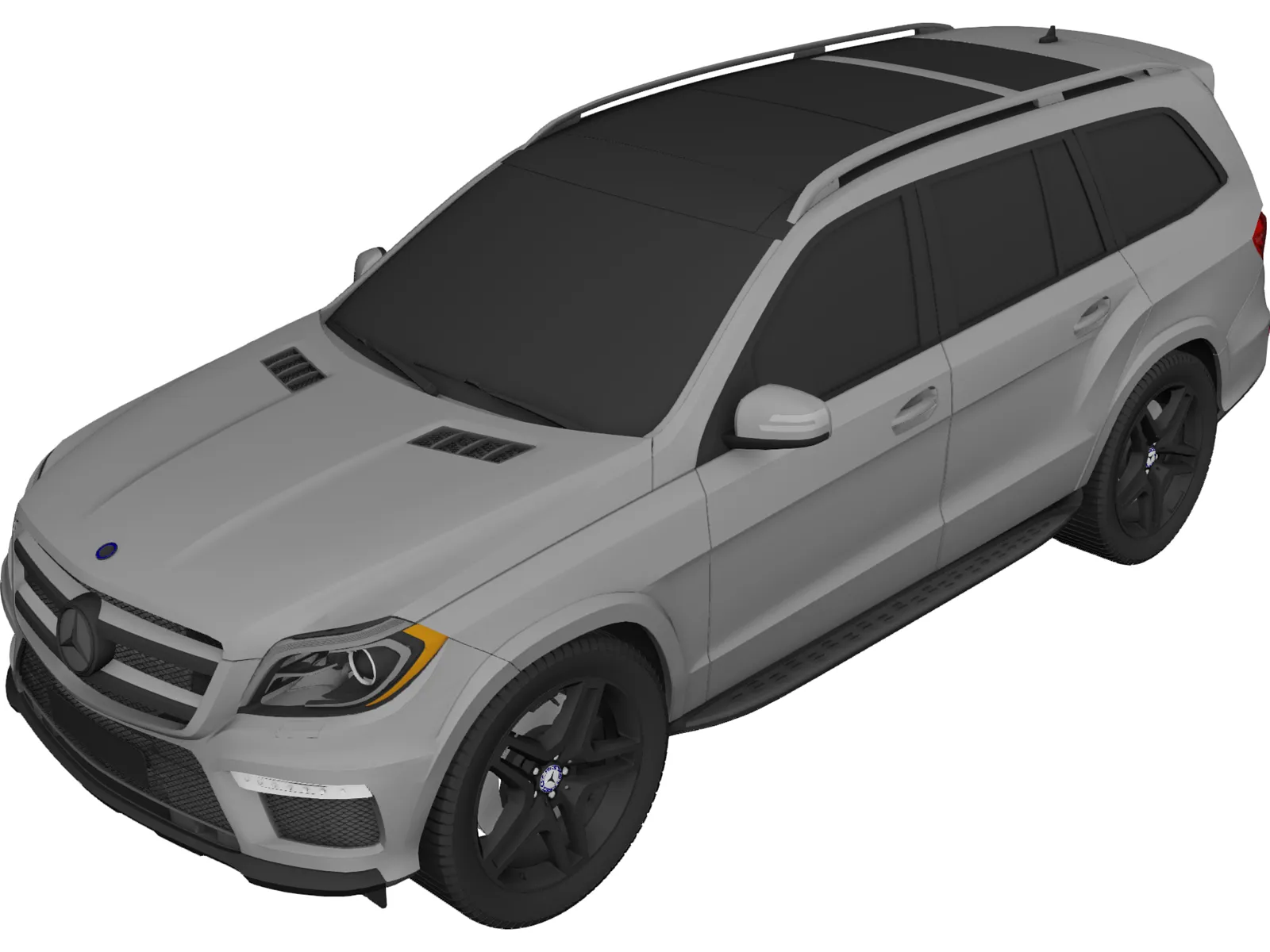 Mercedes-Benz GL 63 AMG (2012) 3D Model main preview
