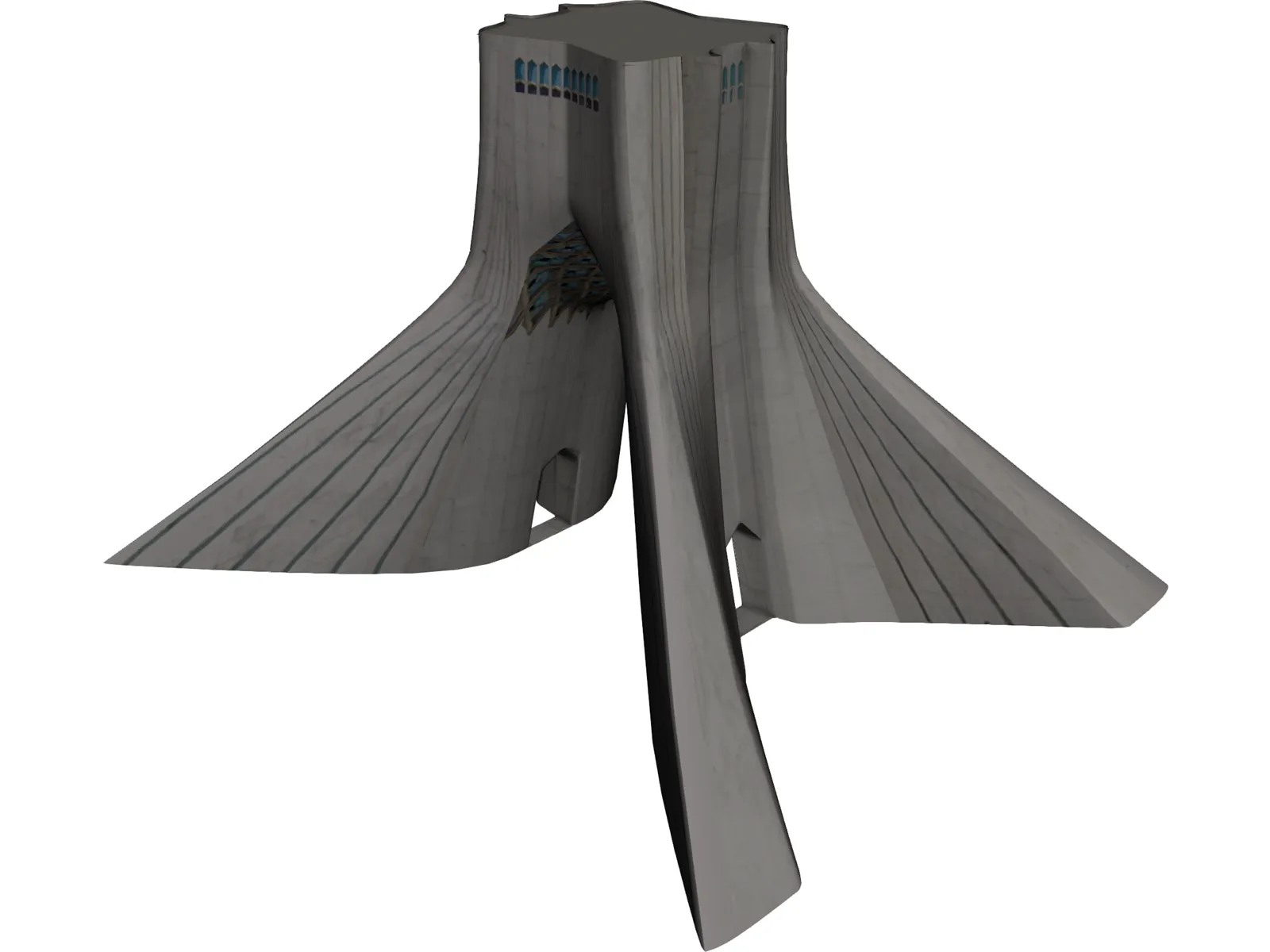 Tehran Azadi Square Tower 3D Model main preview