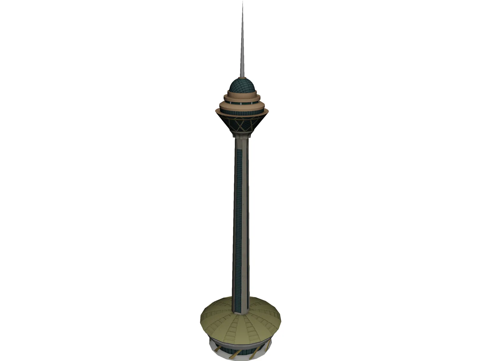 Tehran Milad Tower 3D Model main preview