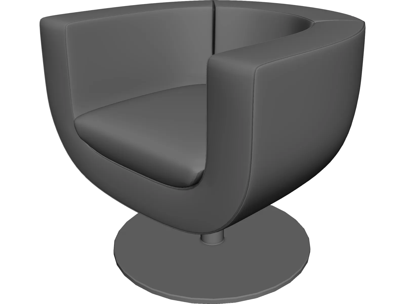 Armchair 3D Model main preview