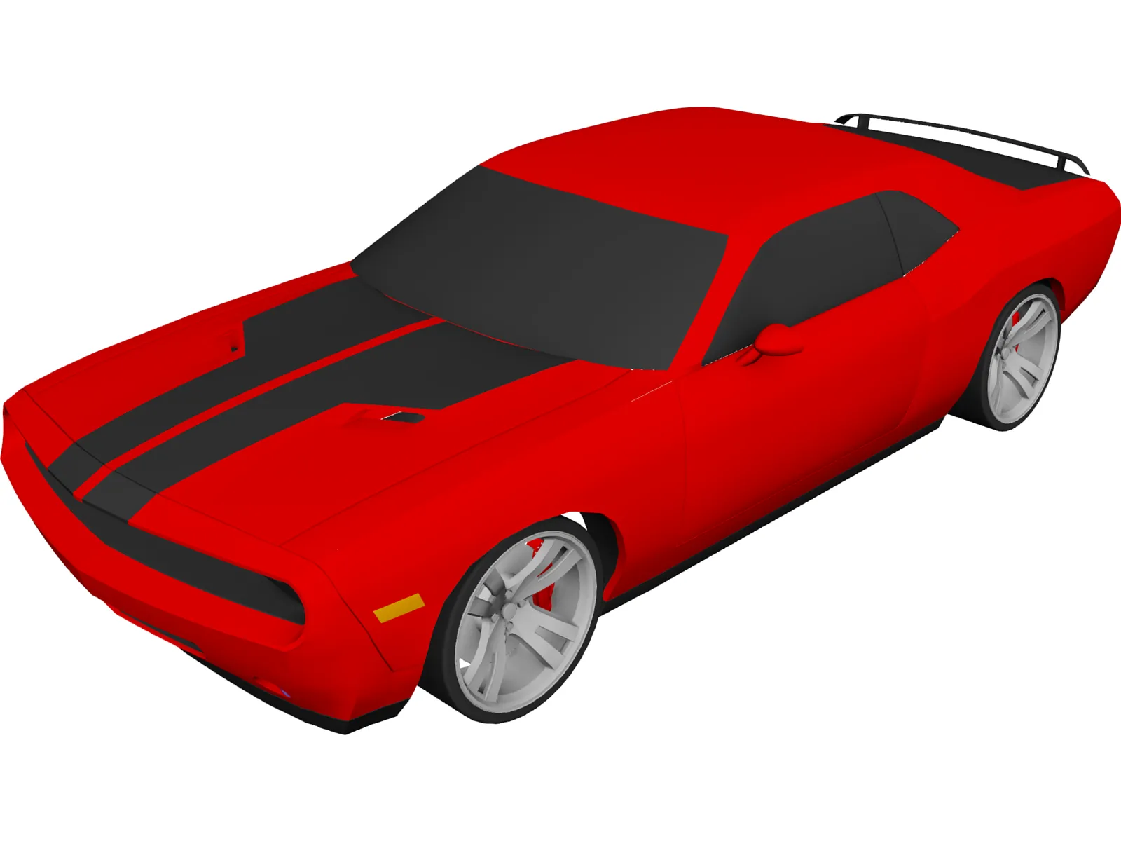 Dodge Challenger 3D Model main preview