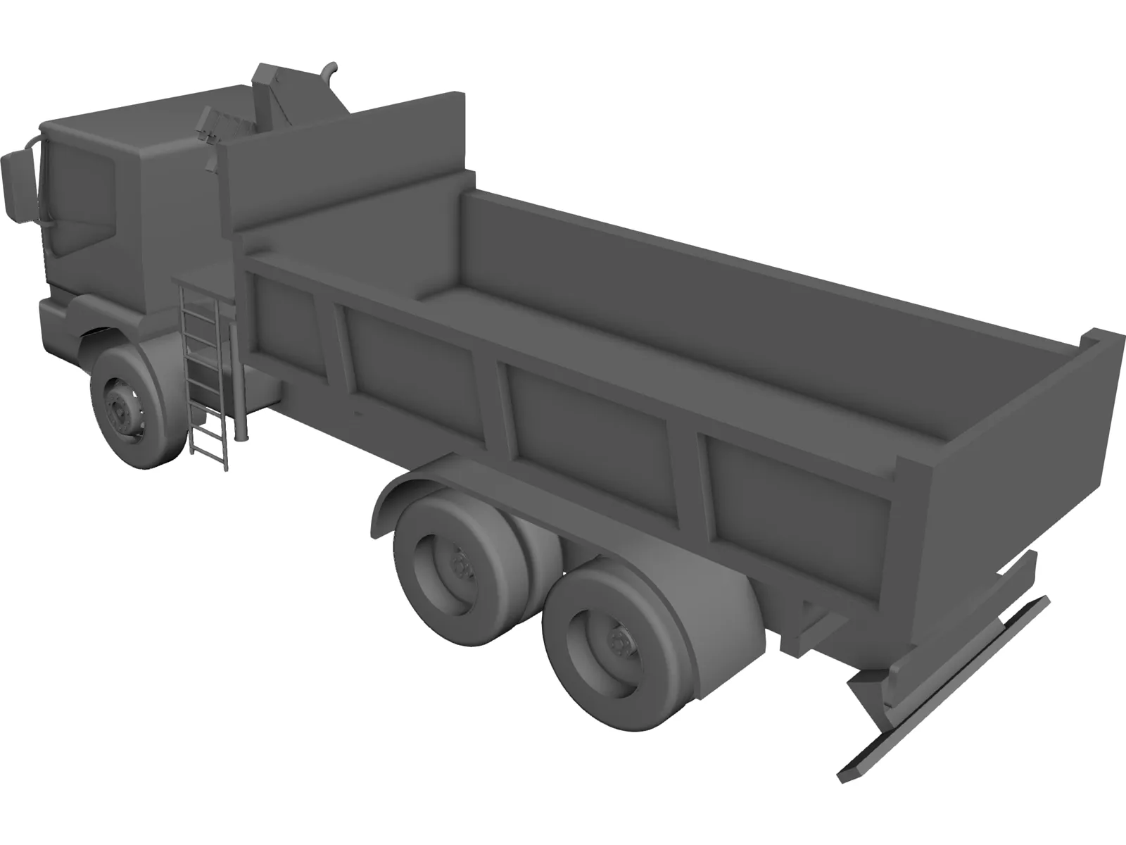 Dump Truck 3D Model main preview