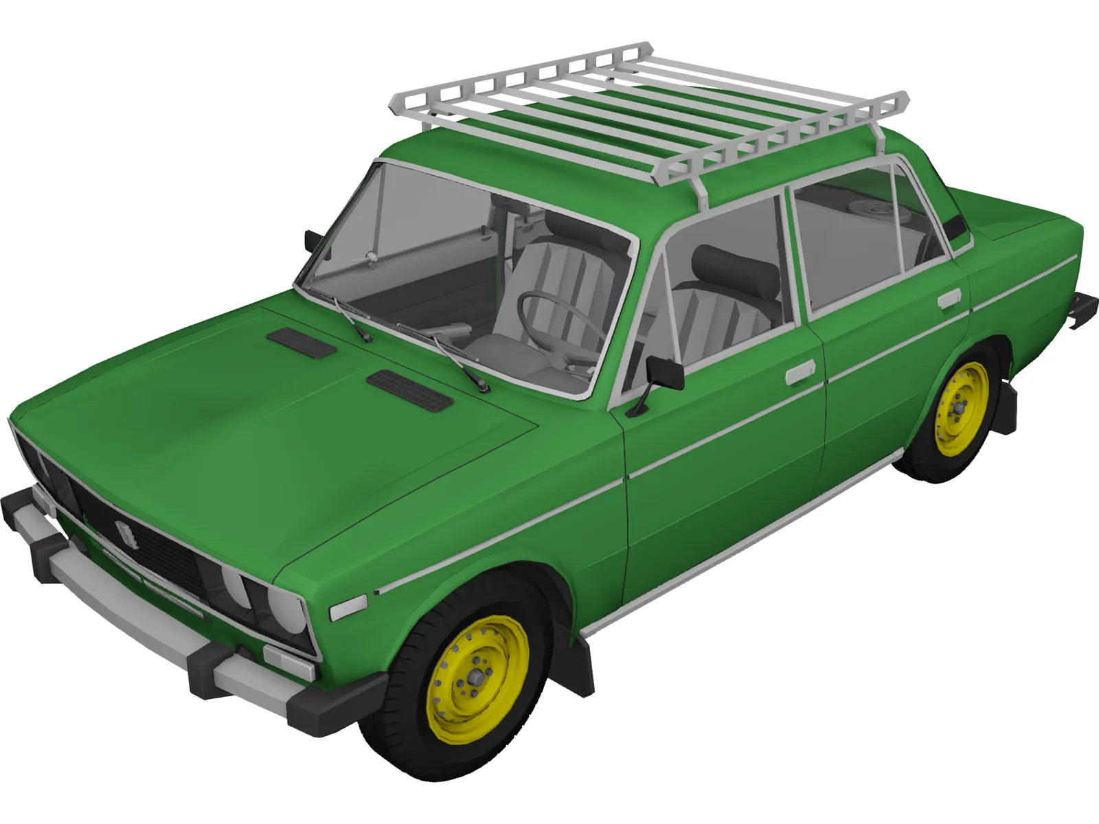 VAZ 2106 3D Model main preview
