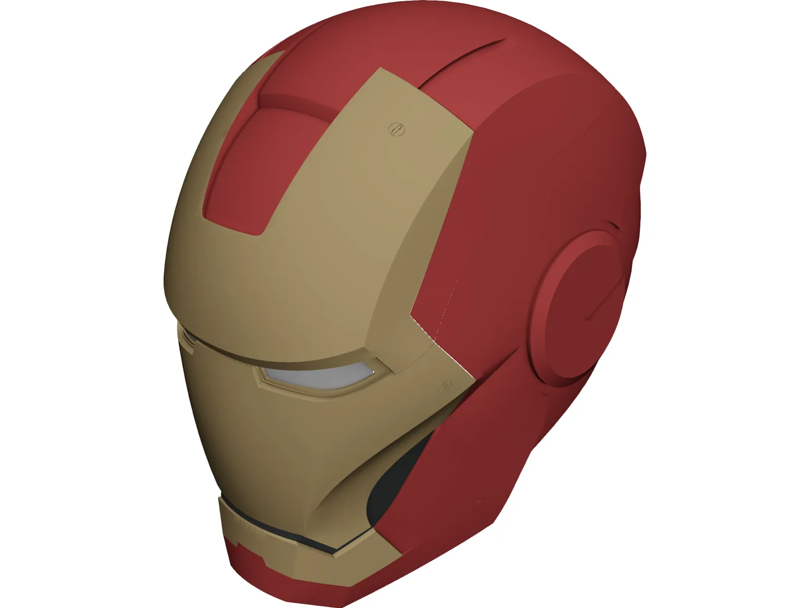 Iron Man Helmet 3D Model main preview