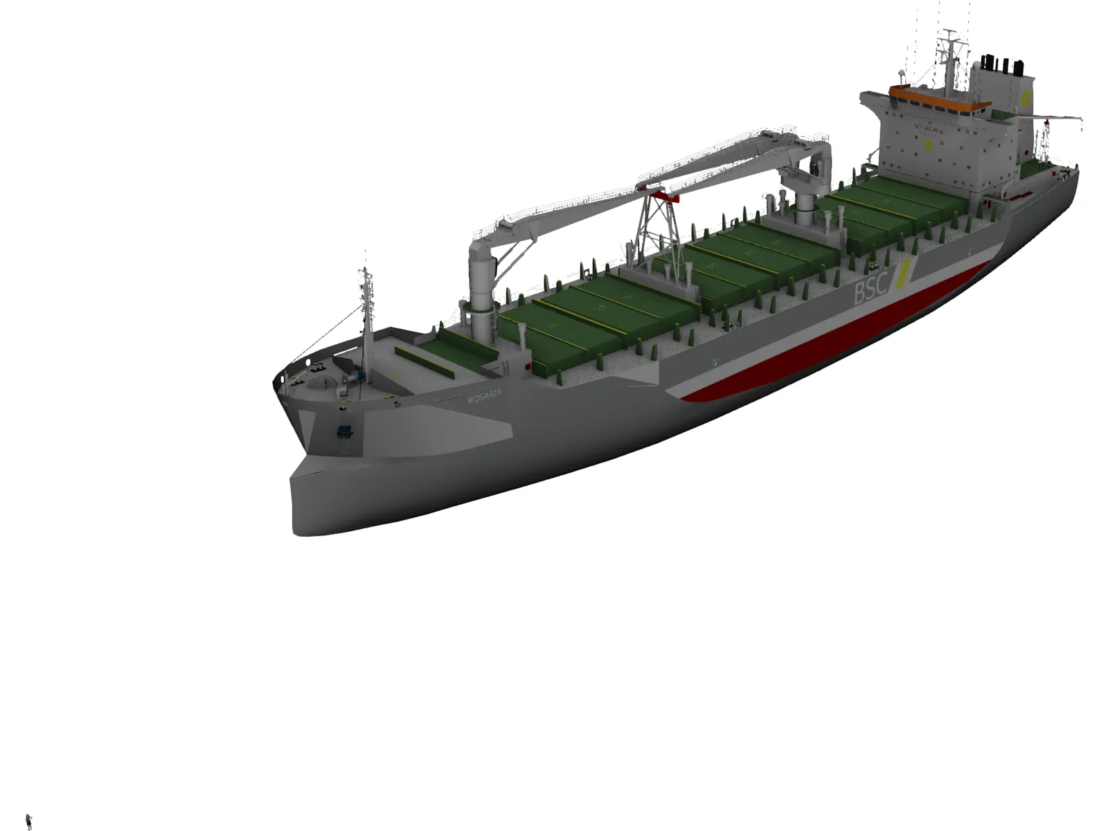 Rosaria Cement Ship 3D Model main preview