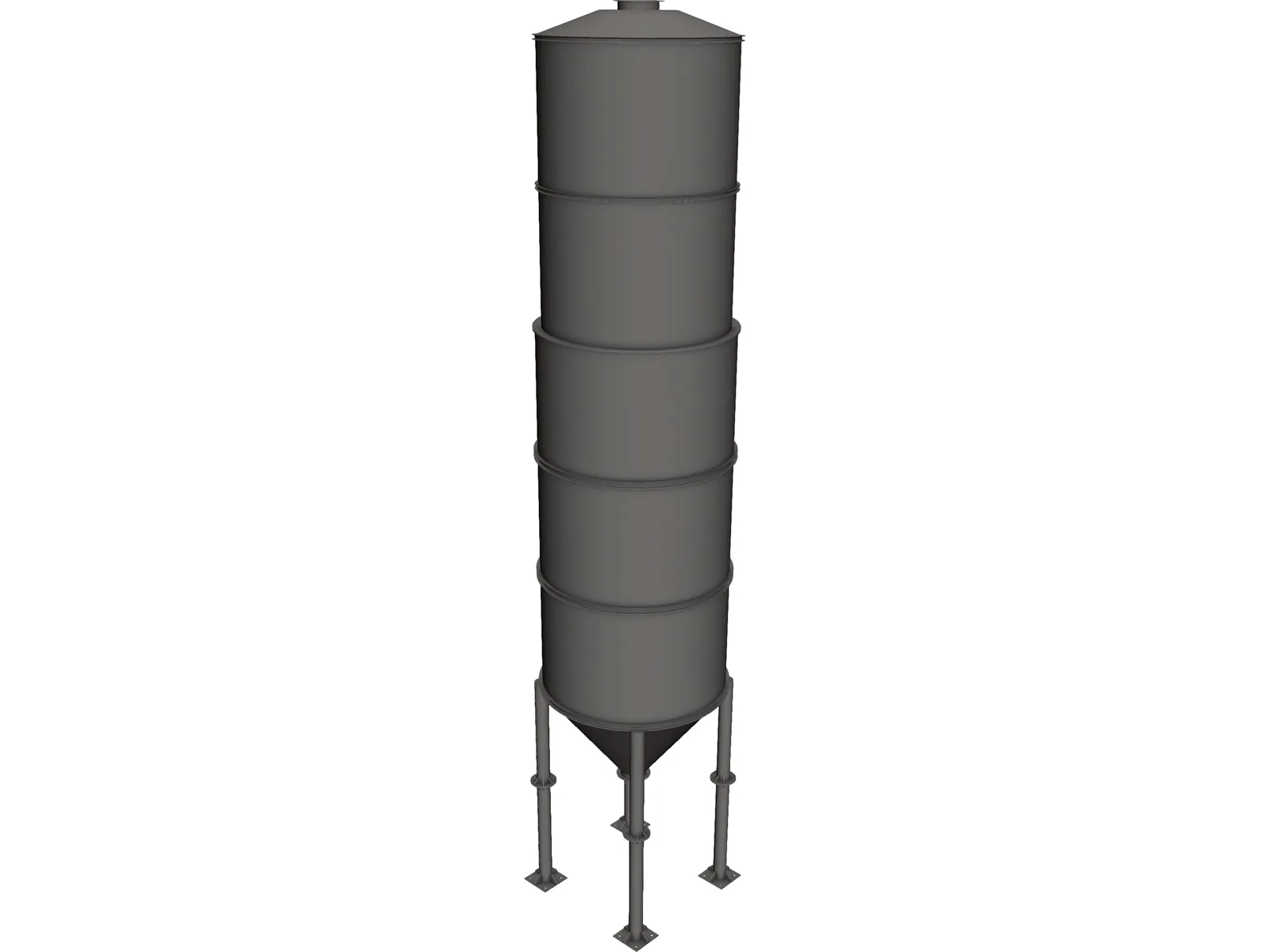 Silo 3D Model main preview