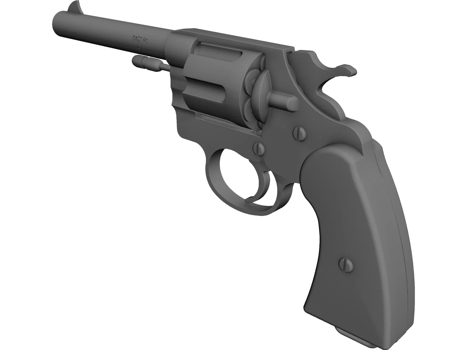 Colt .45 1917 3D Model main preview