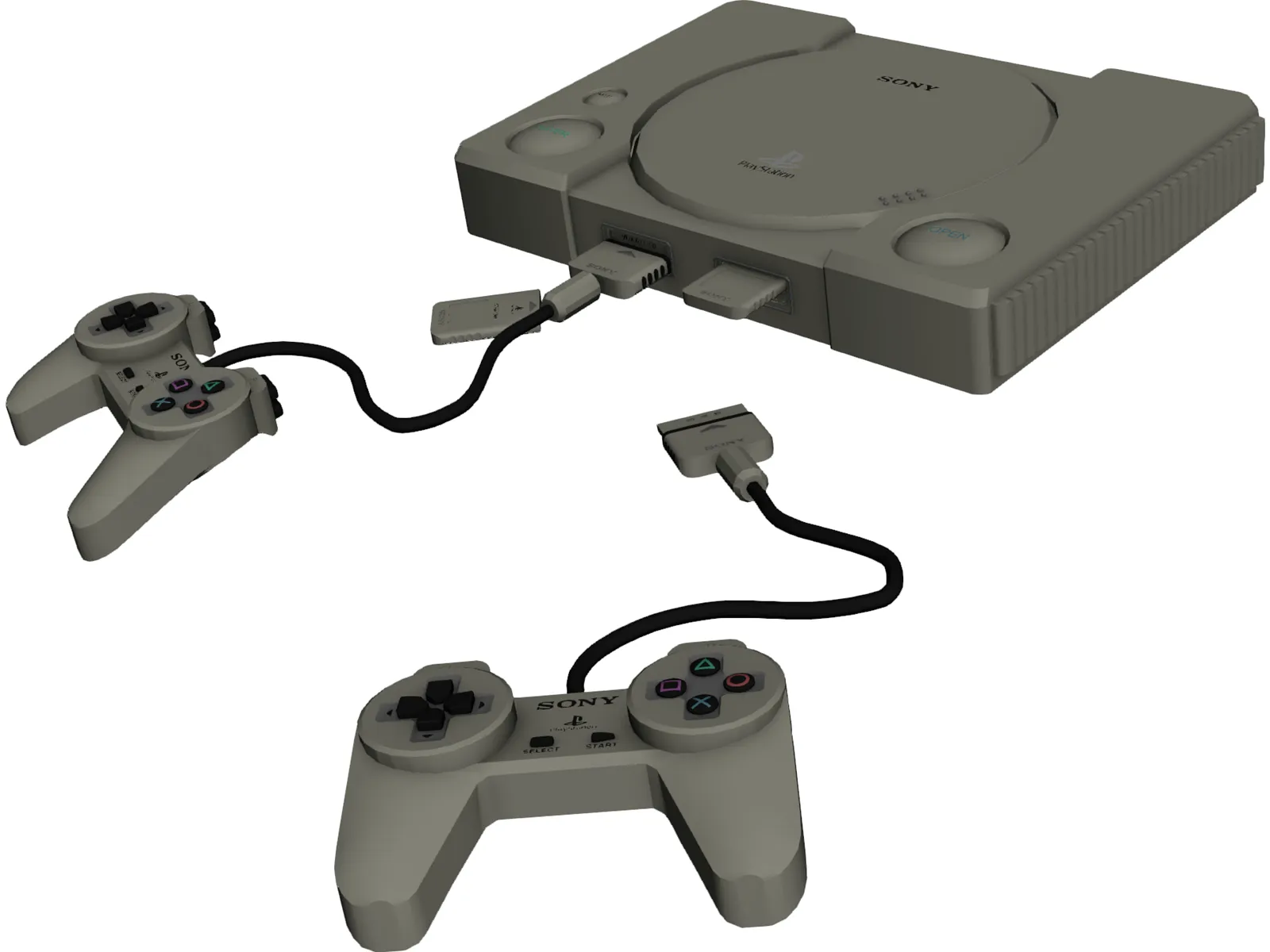 Sony Playstation 1 3D Model main preview