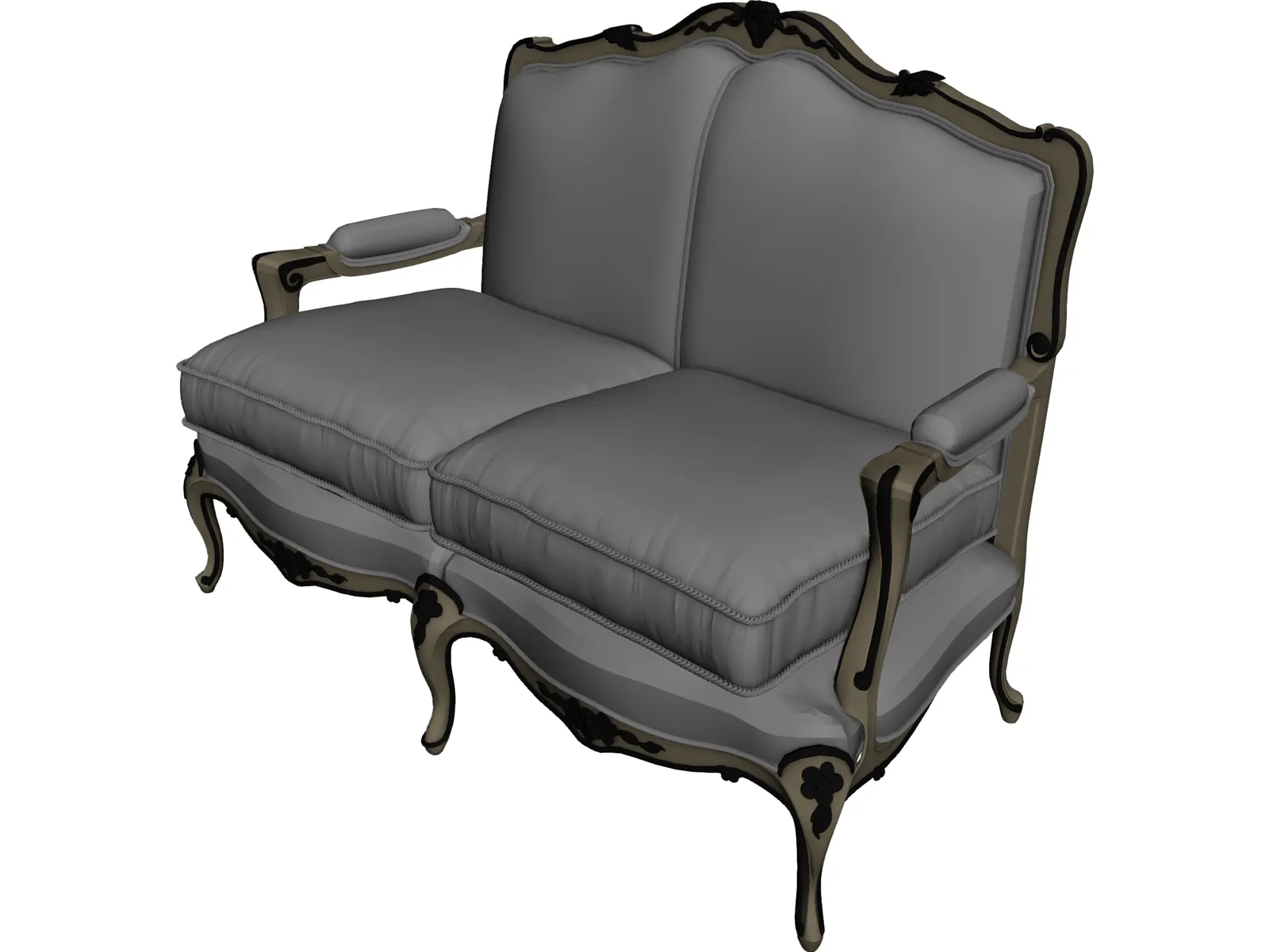 Sofa Classic 3D Model main preview