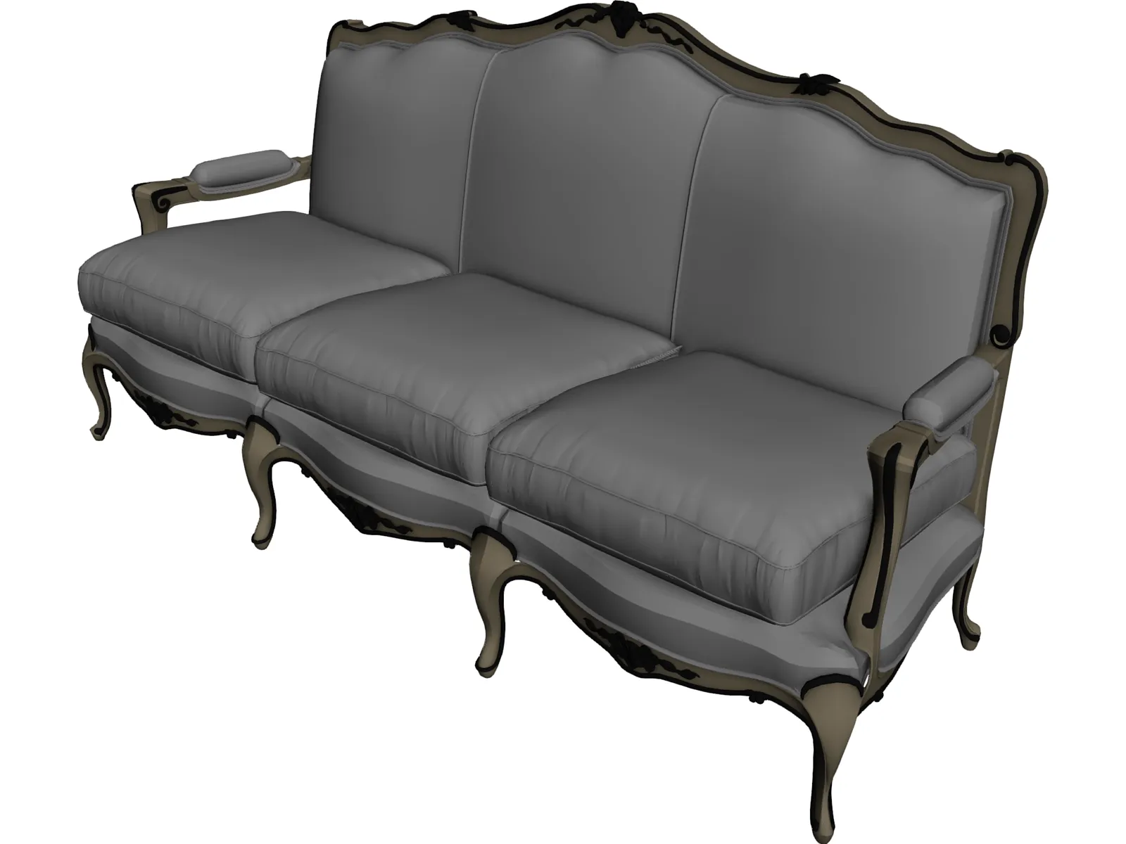 Luigi IXV Classic Sofa 3D Model main preview
