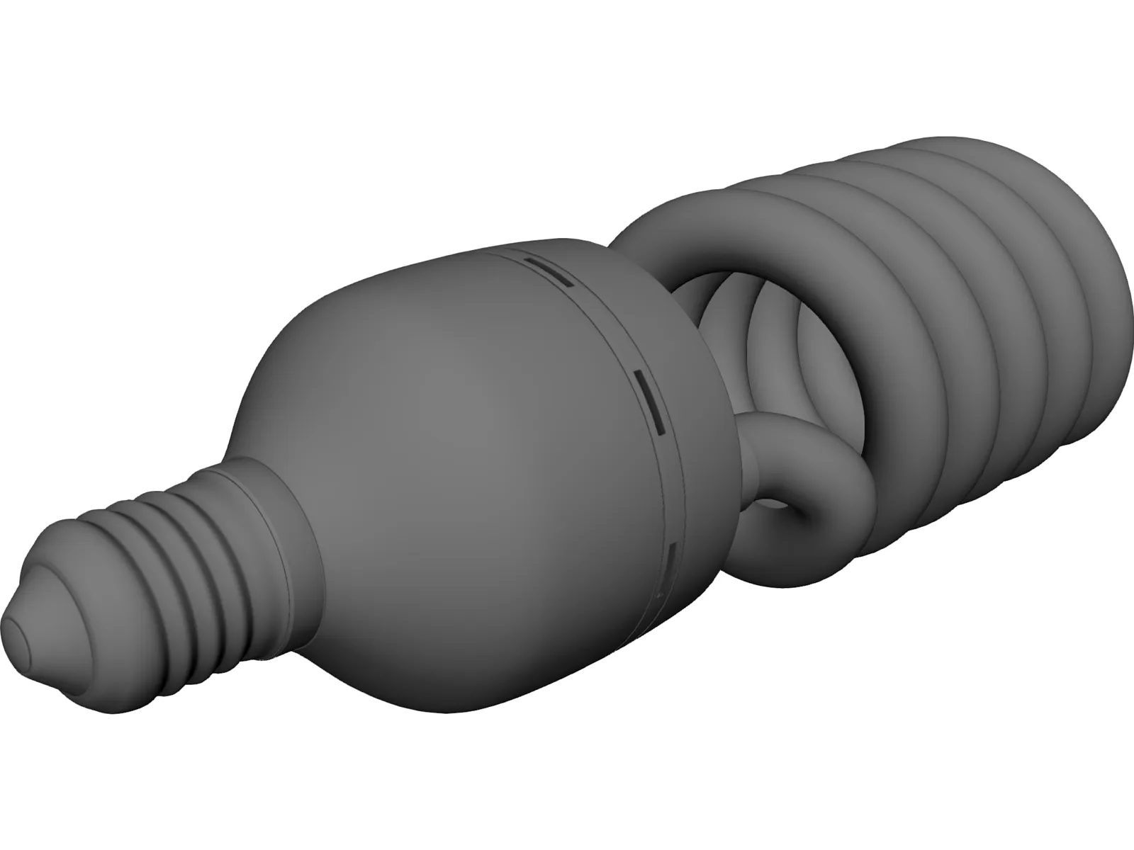 Lightbulb CFL 3D Model main preview