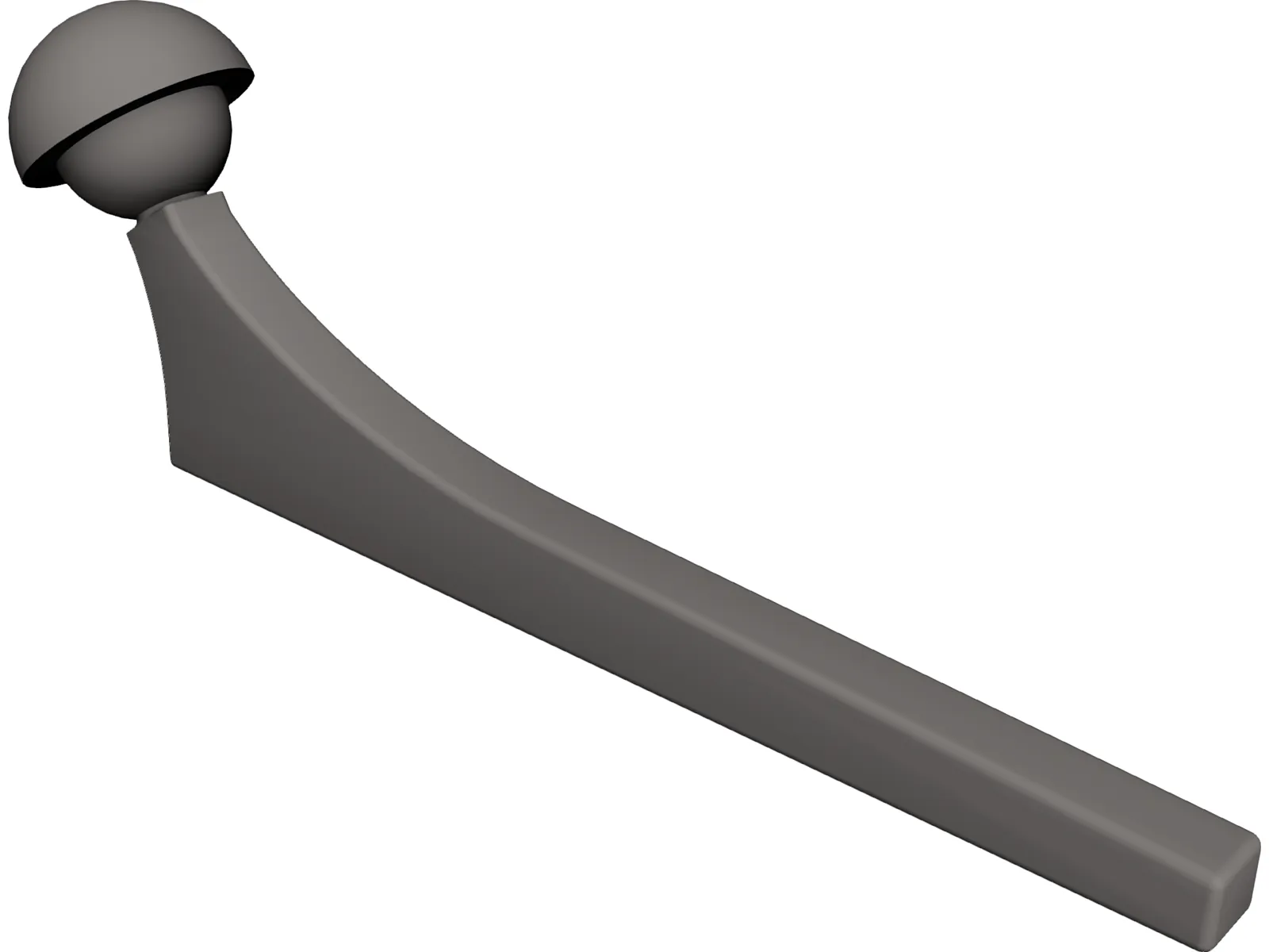 Hip Implant 3D Model main preview