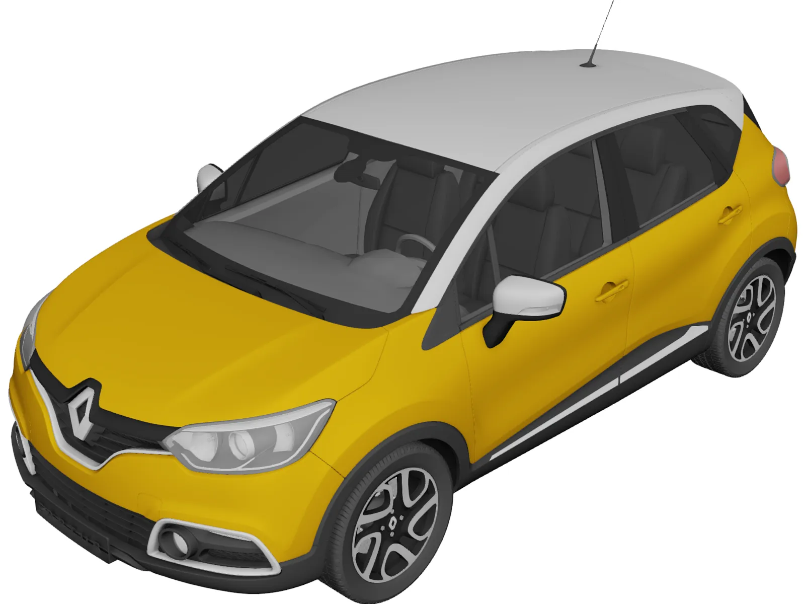 Ranault Captur (2014) 3D Model main preview