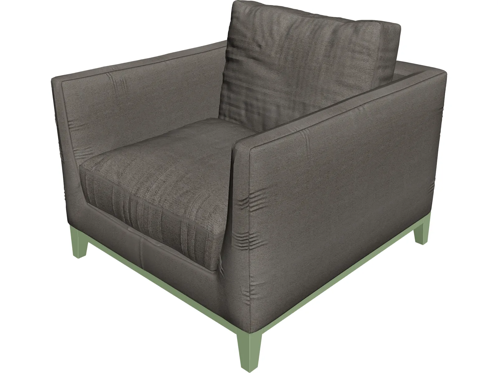 Minotti Armchair 3D Model main preview