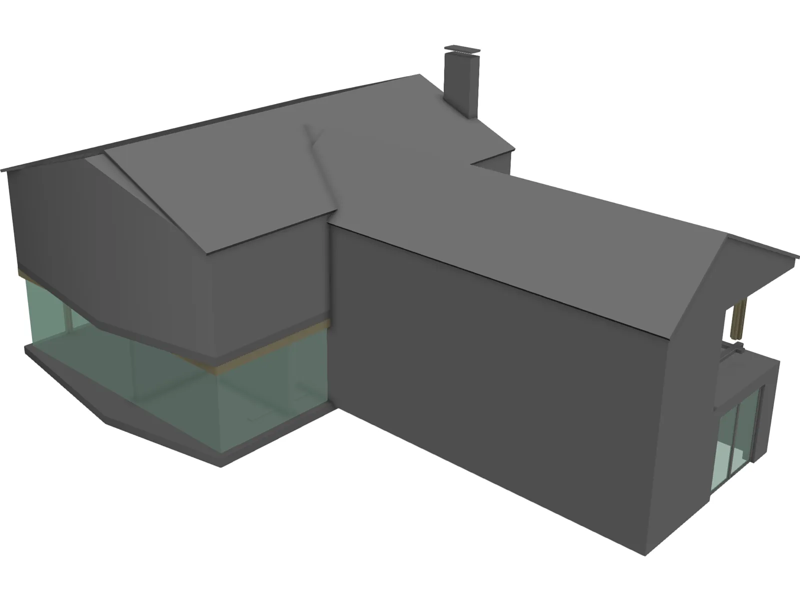 Modern House 3D Model main preview