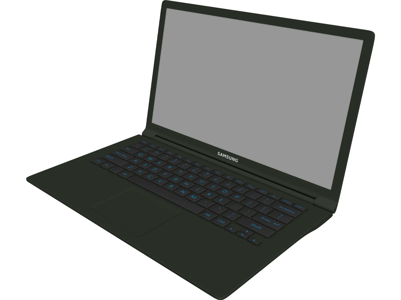 Notebook Samsung 3D Model main preview