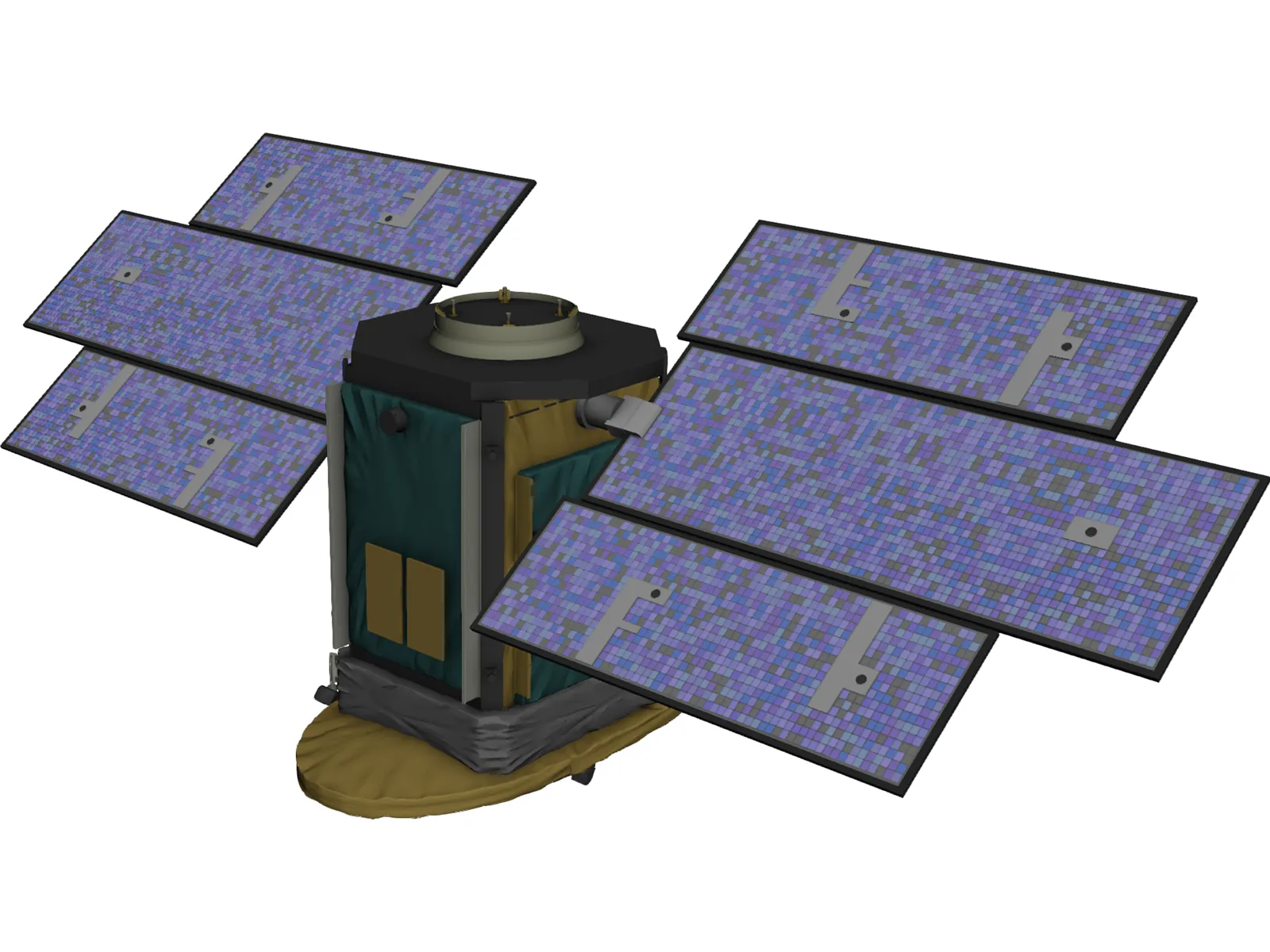 CloudSat Satellite 3D Model main preview