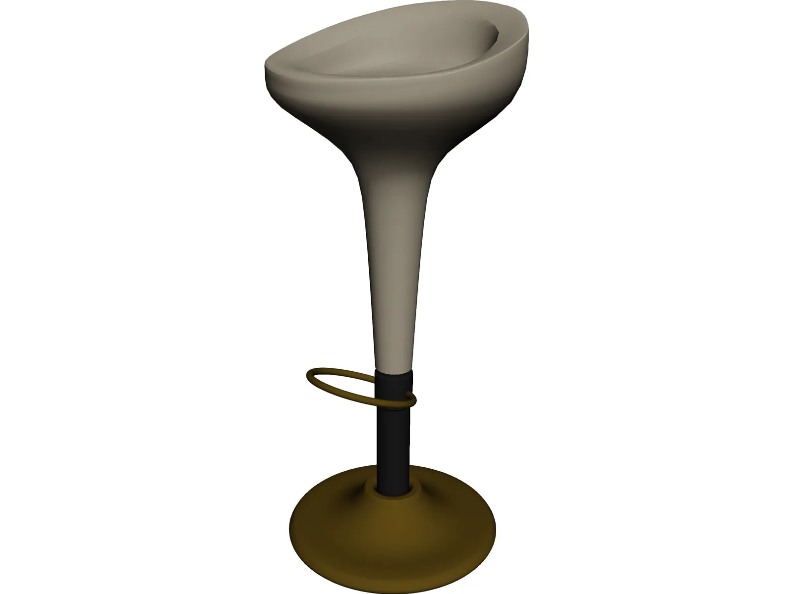 Bar Chair 3D Model main preview