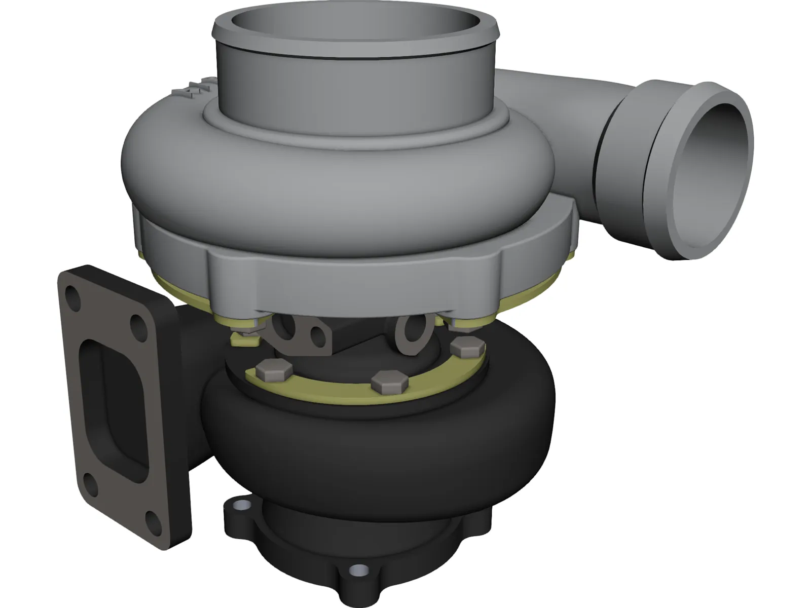 Garrett GT3582 Turbo 3D Model main preview