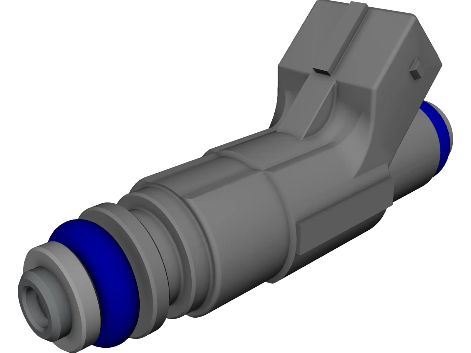 Bosch Fuel Injector 3D Model main preview