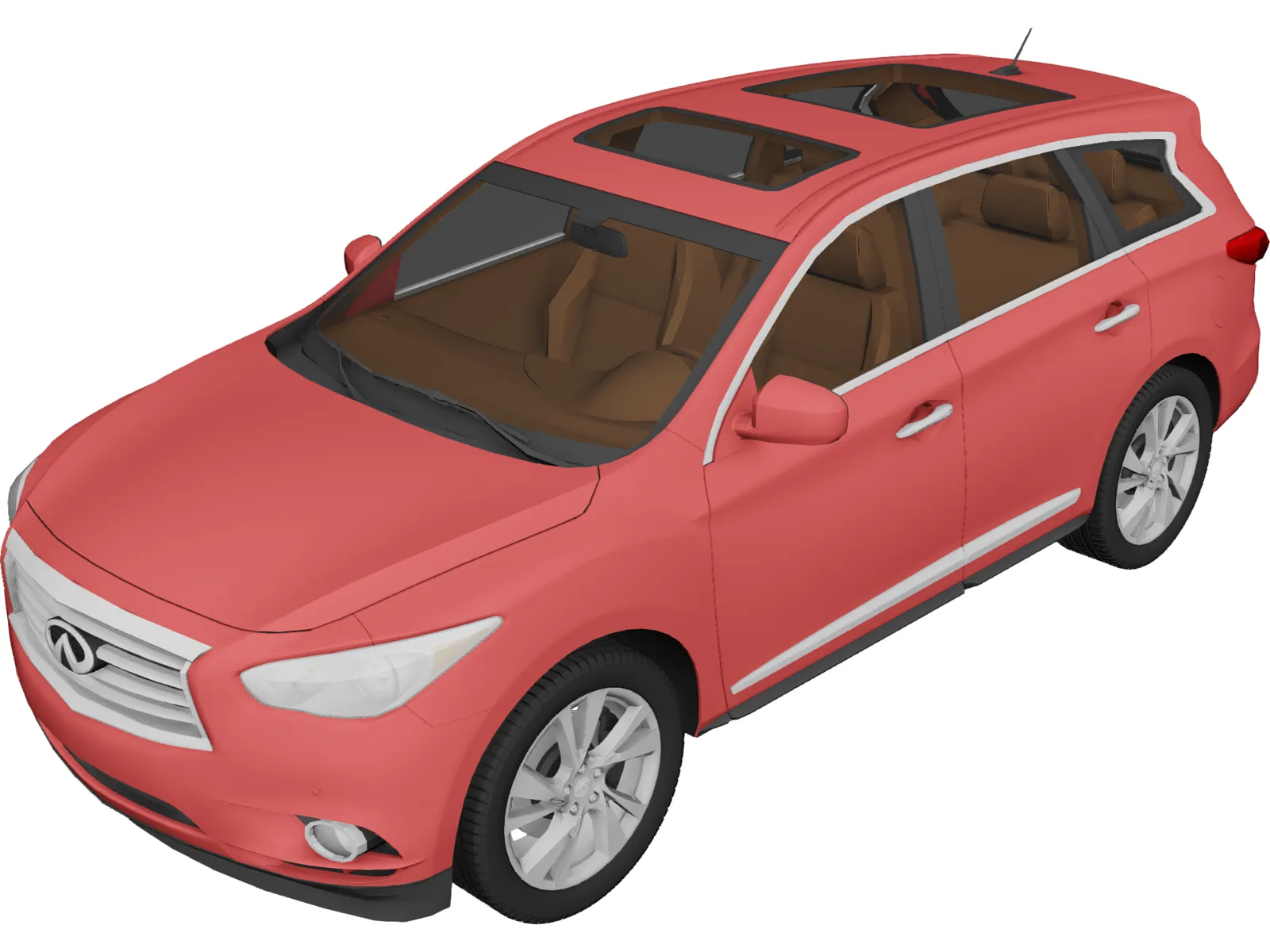 Infiniti JX35 (2013) 3D Model main preview
