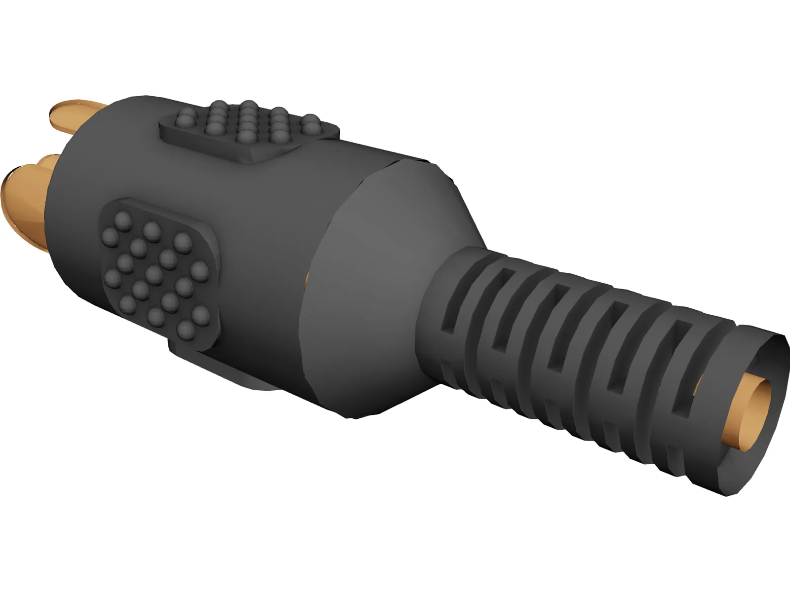 Cinch Connector 3D Model main preview