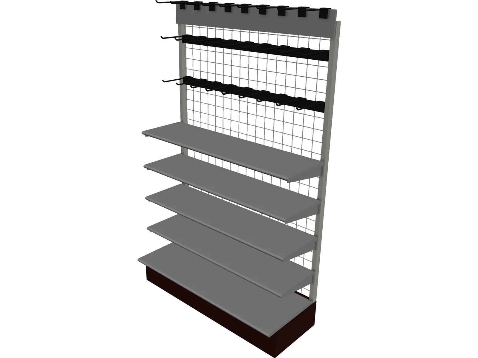 Mesh Shelf 3D Model main preview