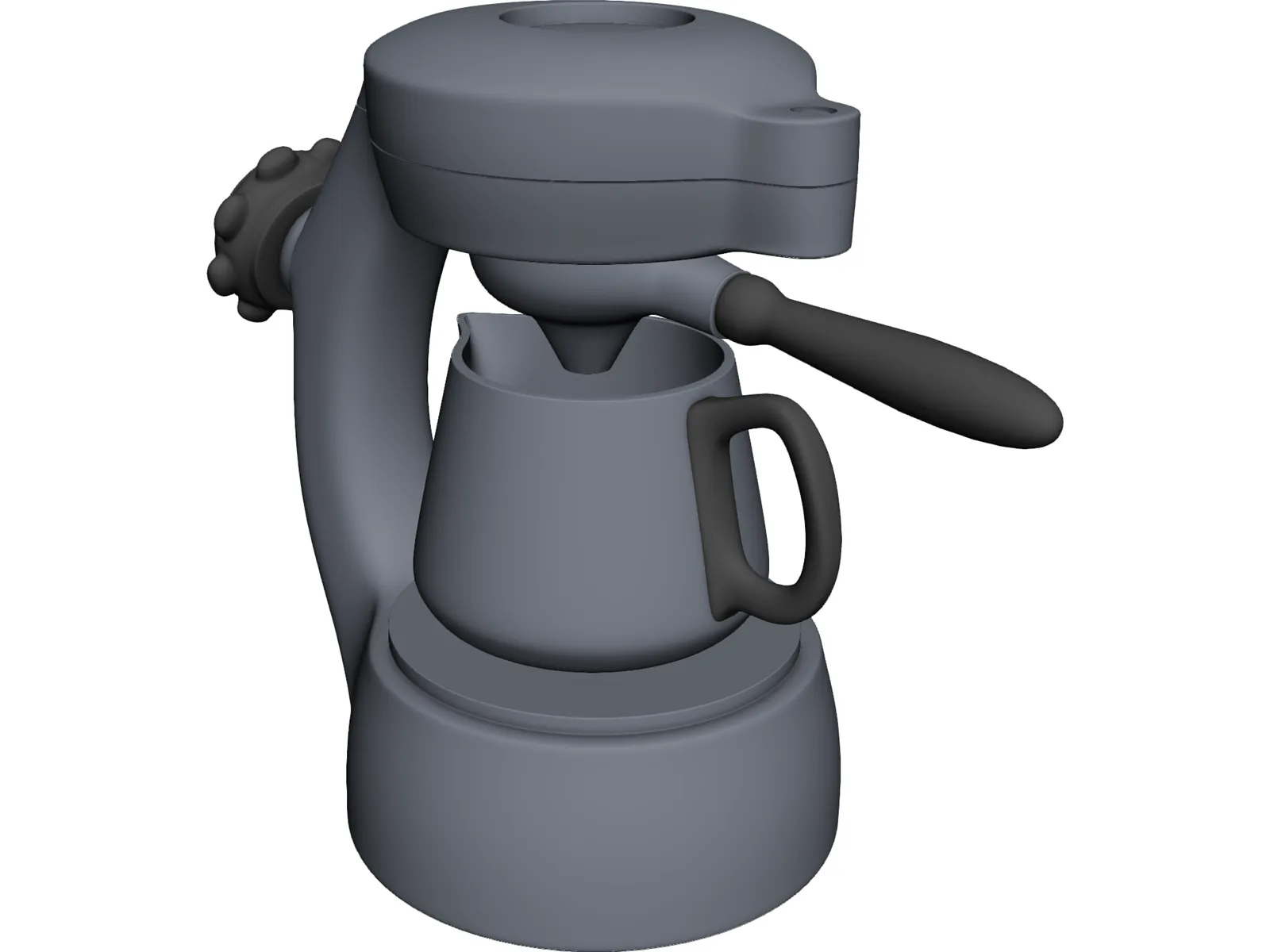 Atomic Coffee Maker 3D Model main preview