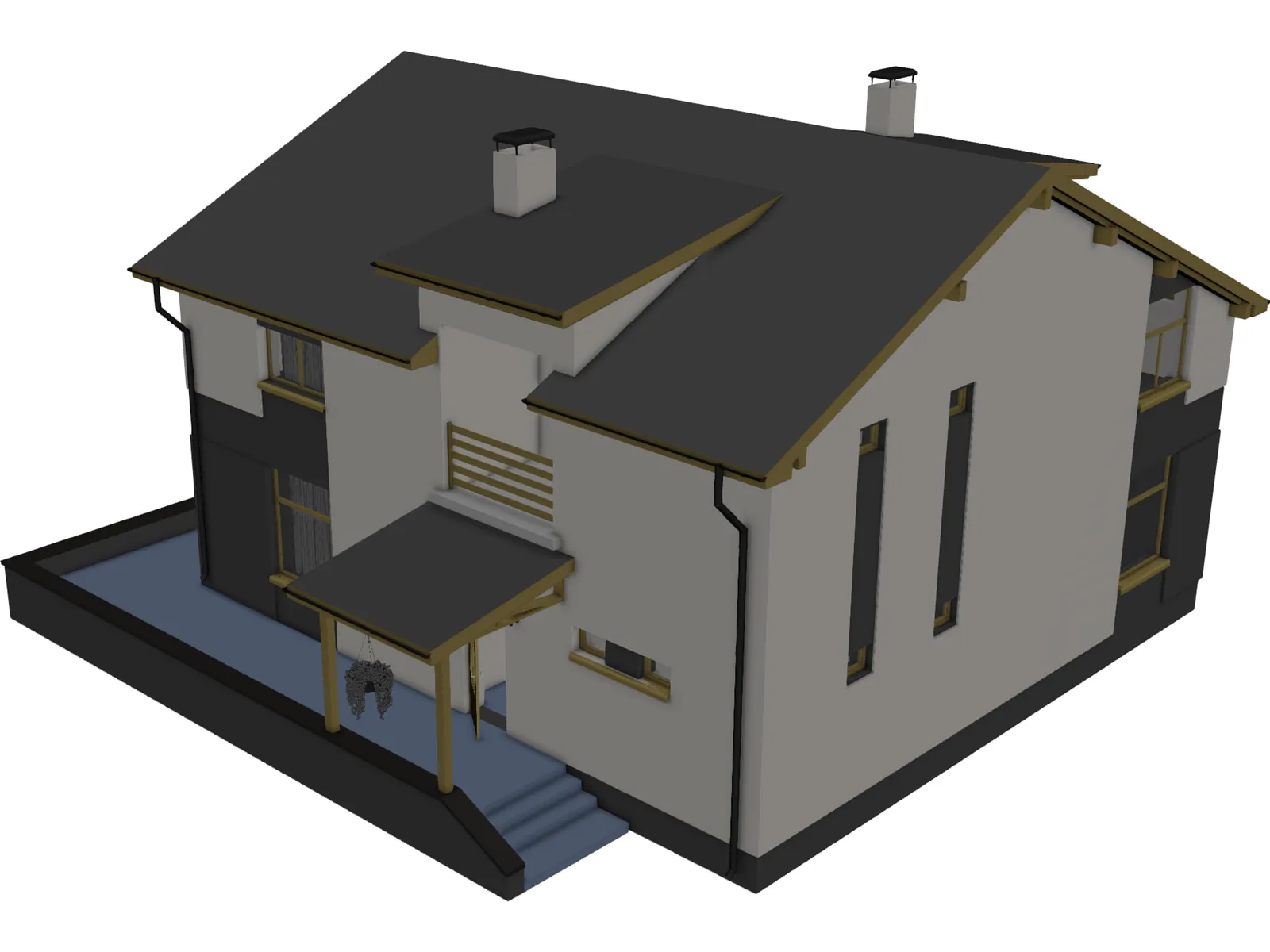 House Private 3D Model main preview
