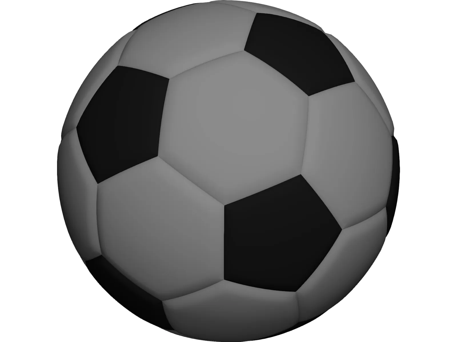 Football 3D Model main preview