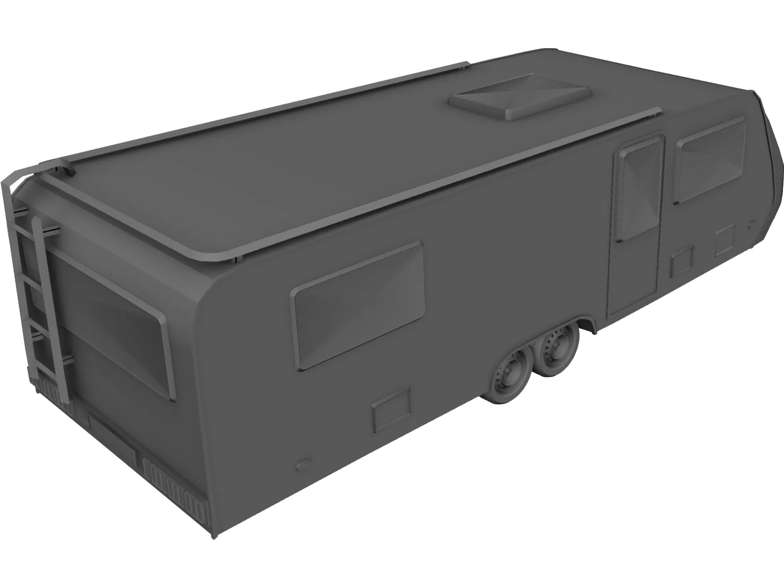Caravan 3D Model main preview
