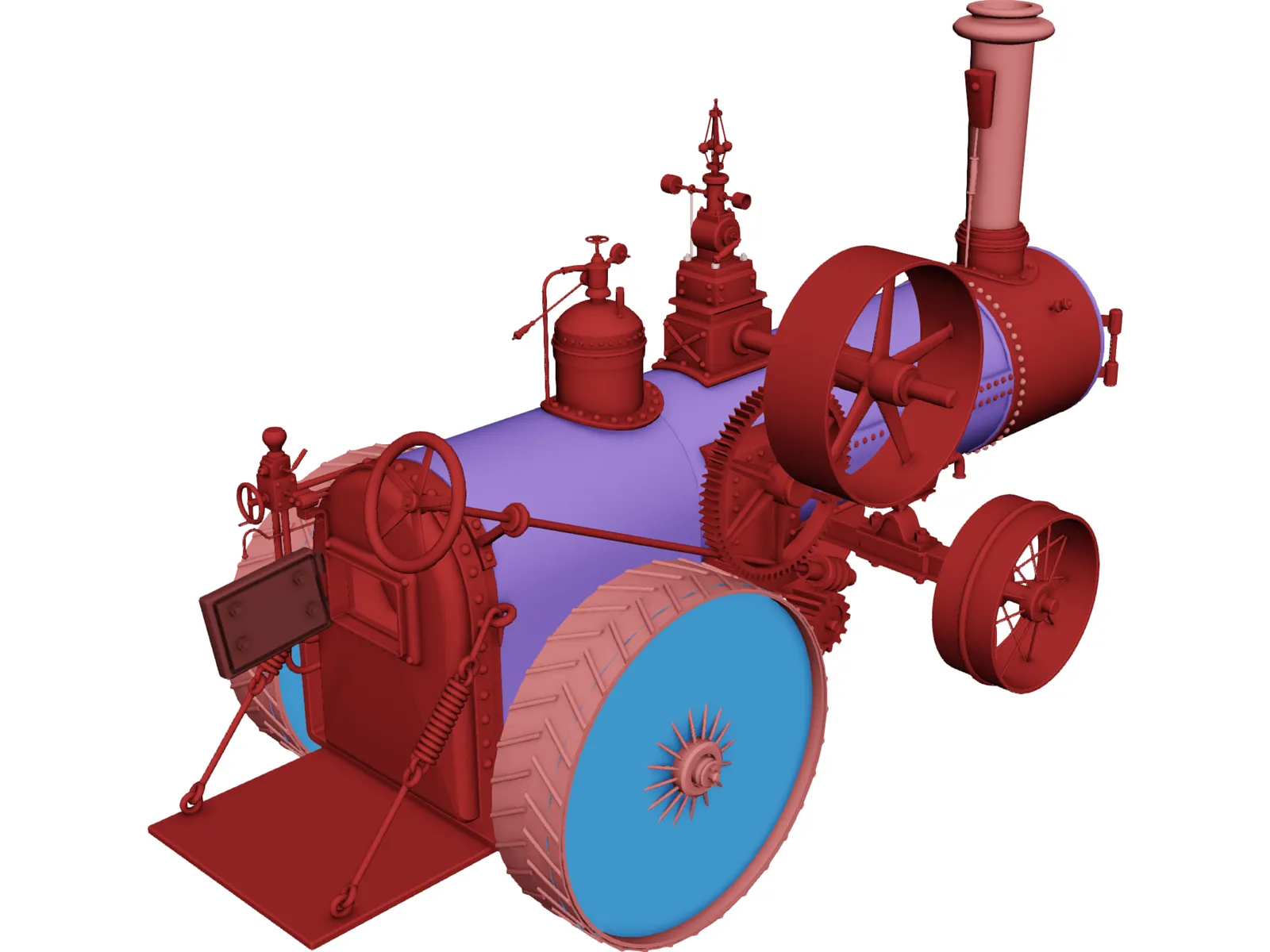 Tractor 3D Model main preview