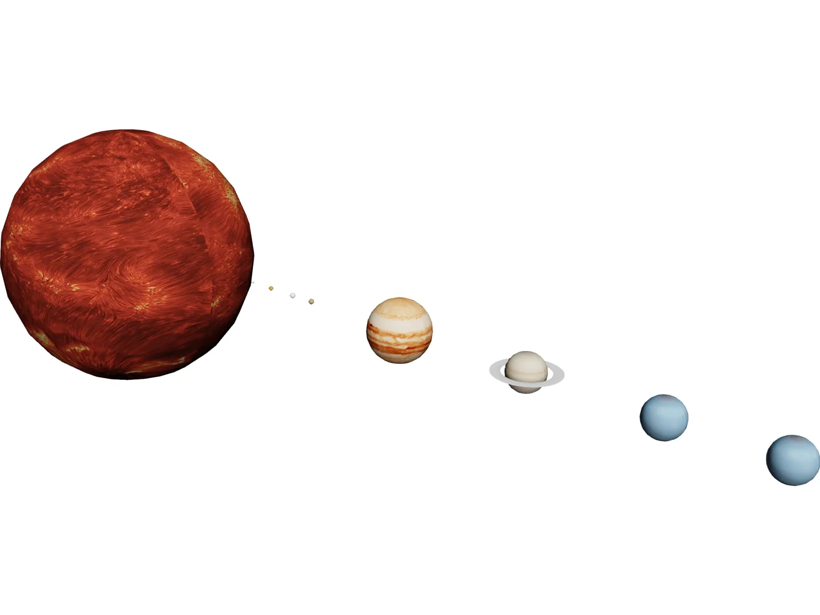 Solar System 3D Model main preview