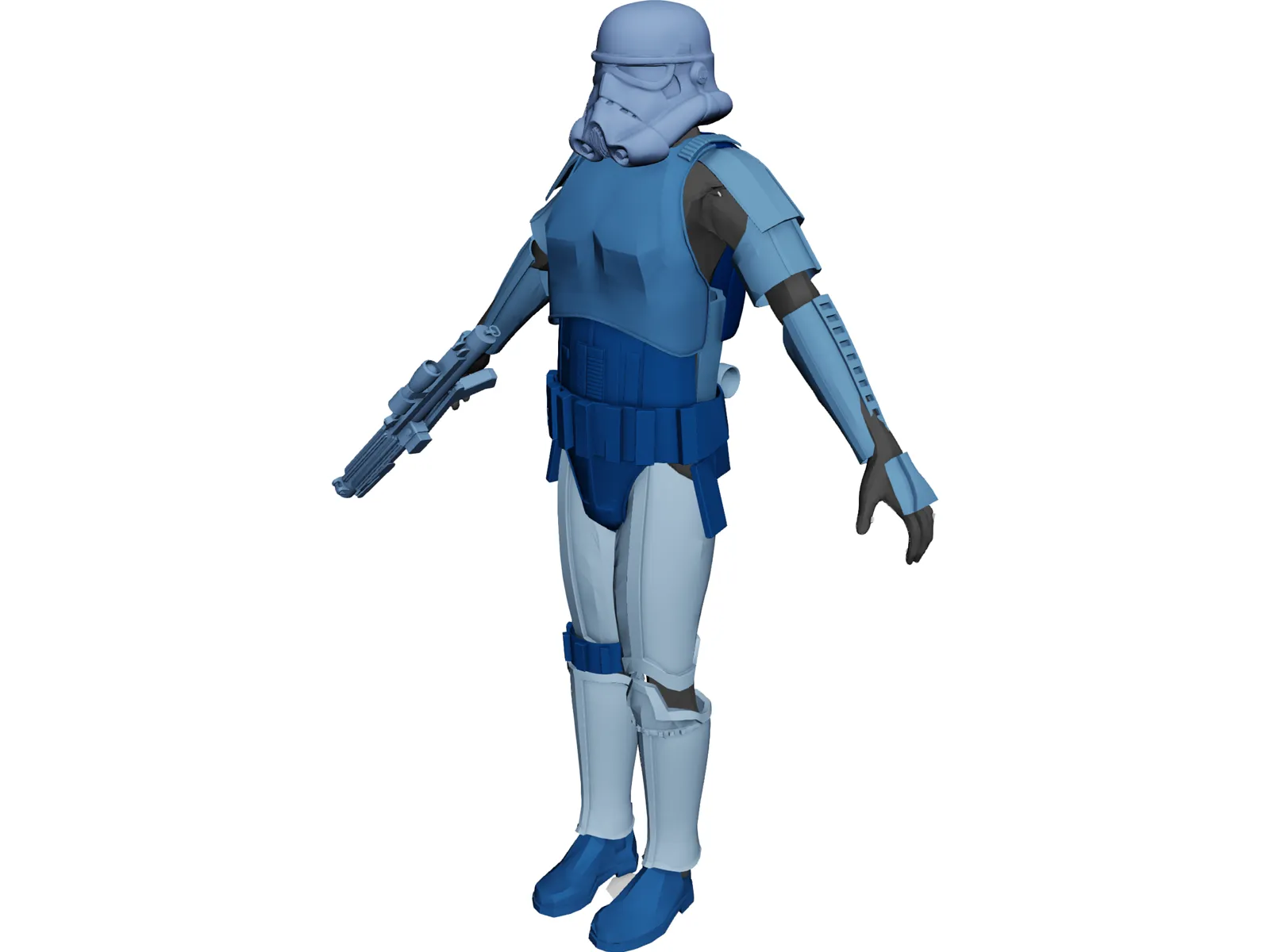 Star Wars Stormtrooper 3D Model main preview