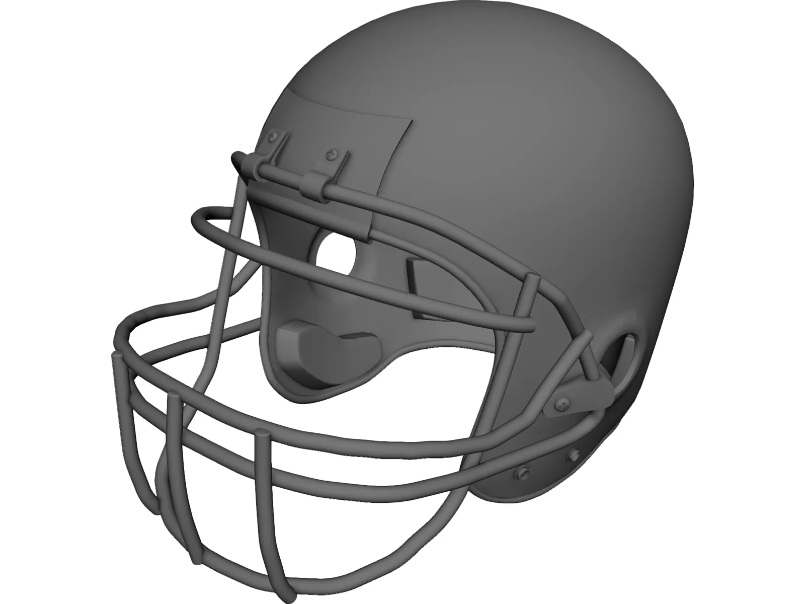 Football Helmet 3D Model main preview