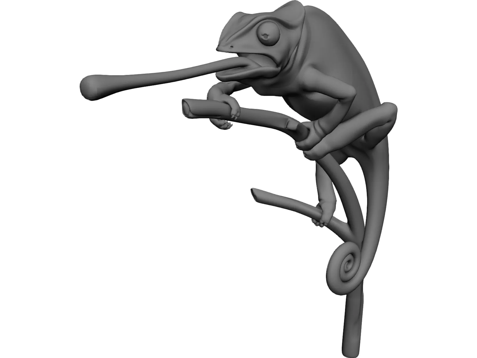 Chameleon 3D Model main preview