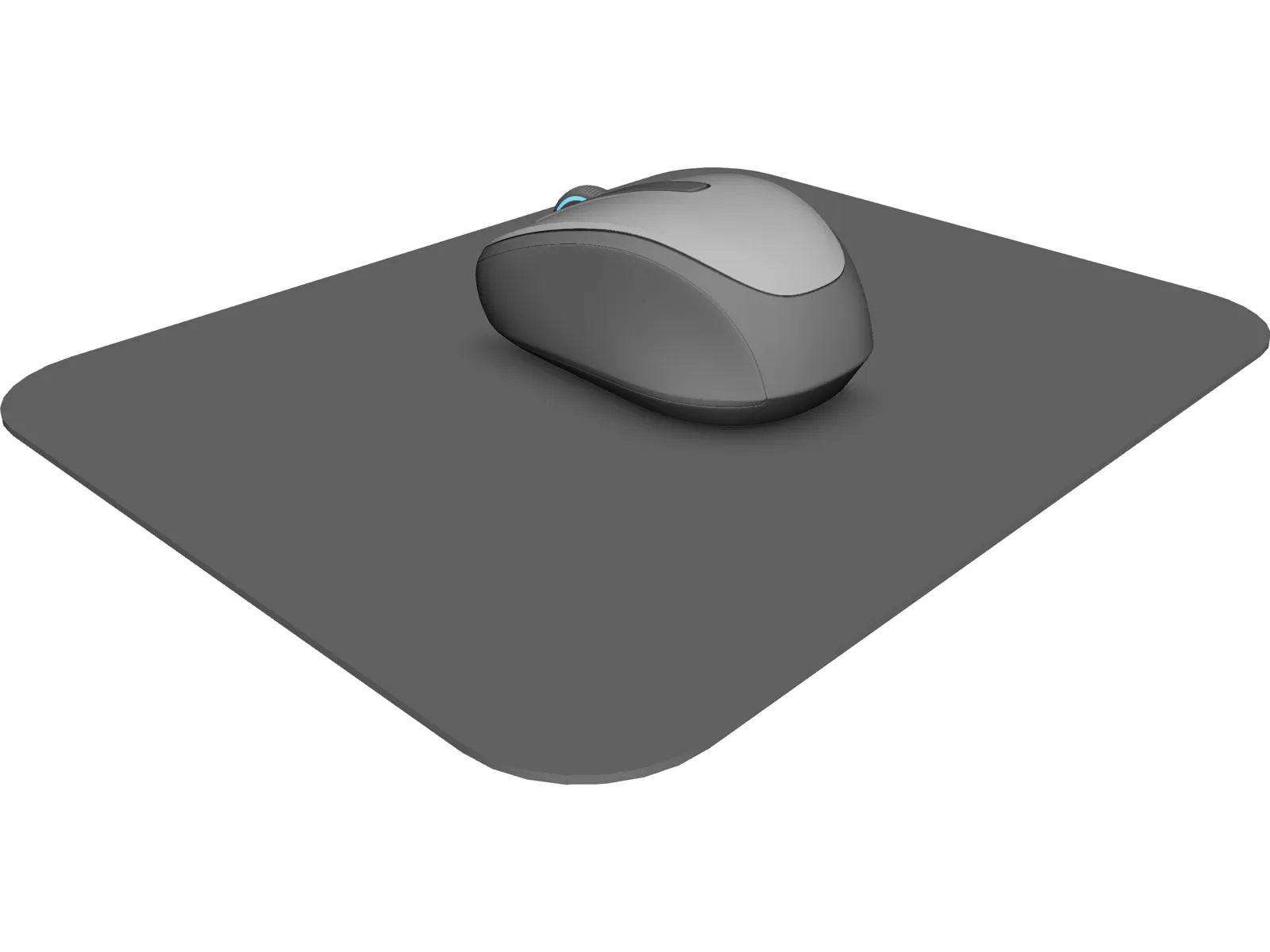 Wireless Mouse 3500 3D Model main preview