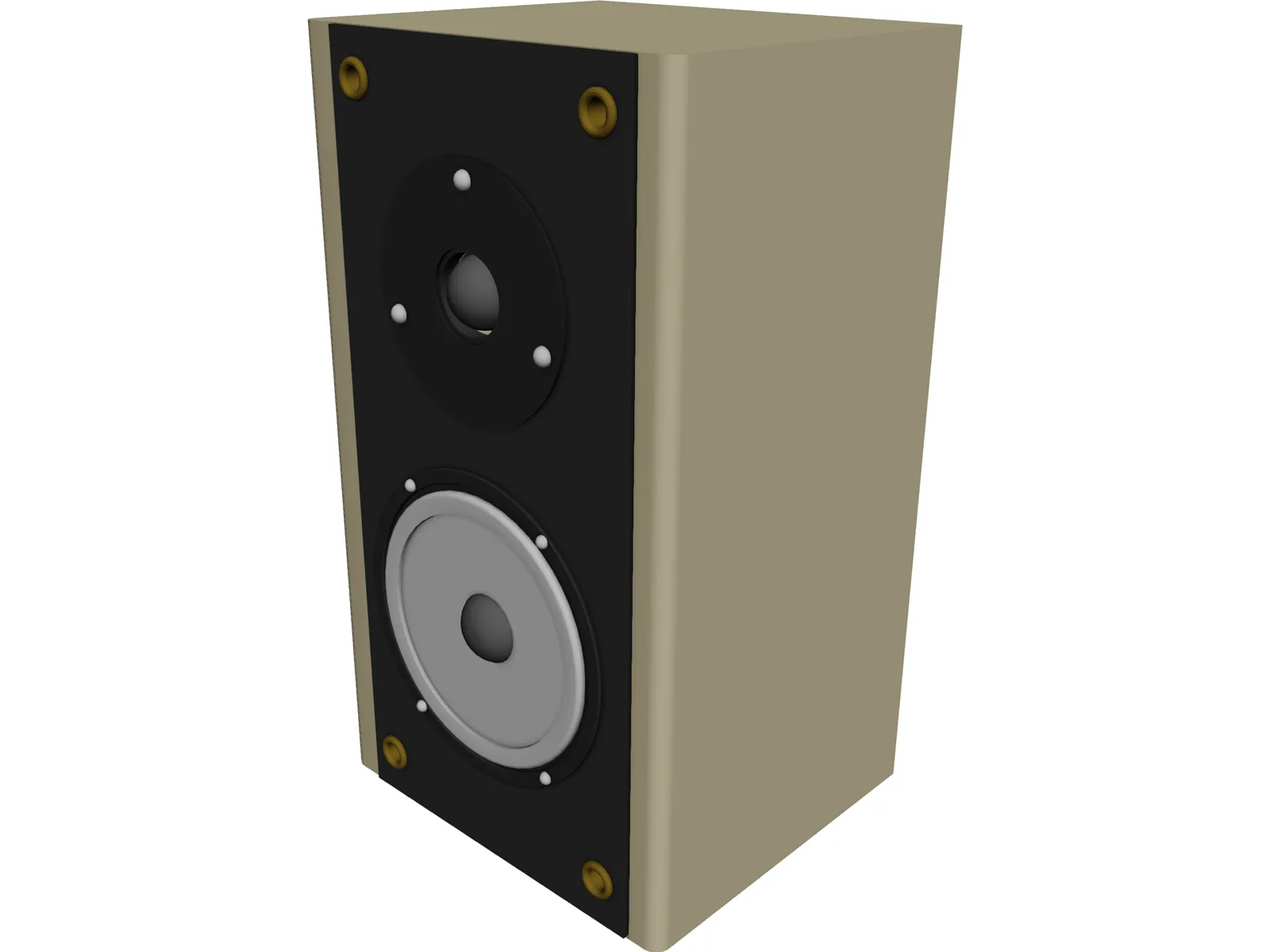Speaker 3D Model main preview