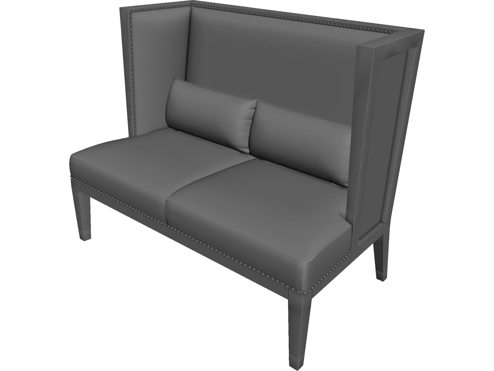 Jovello Loveseat 3D Model main preview