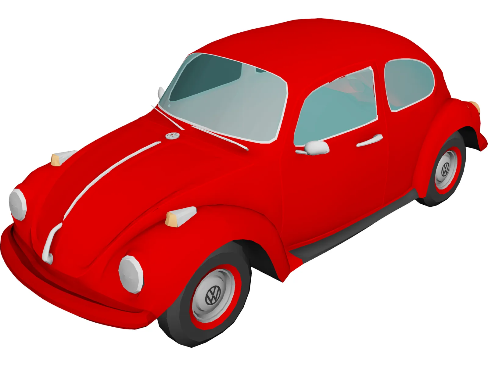 Volkswagen Super Beetle 3D Model main preview