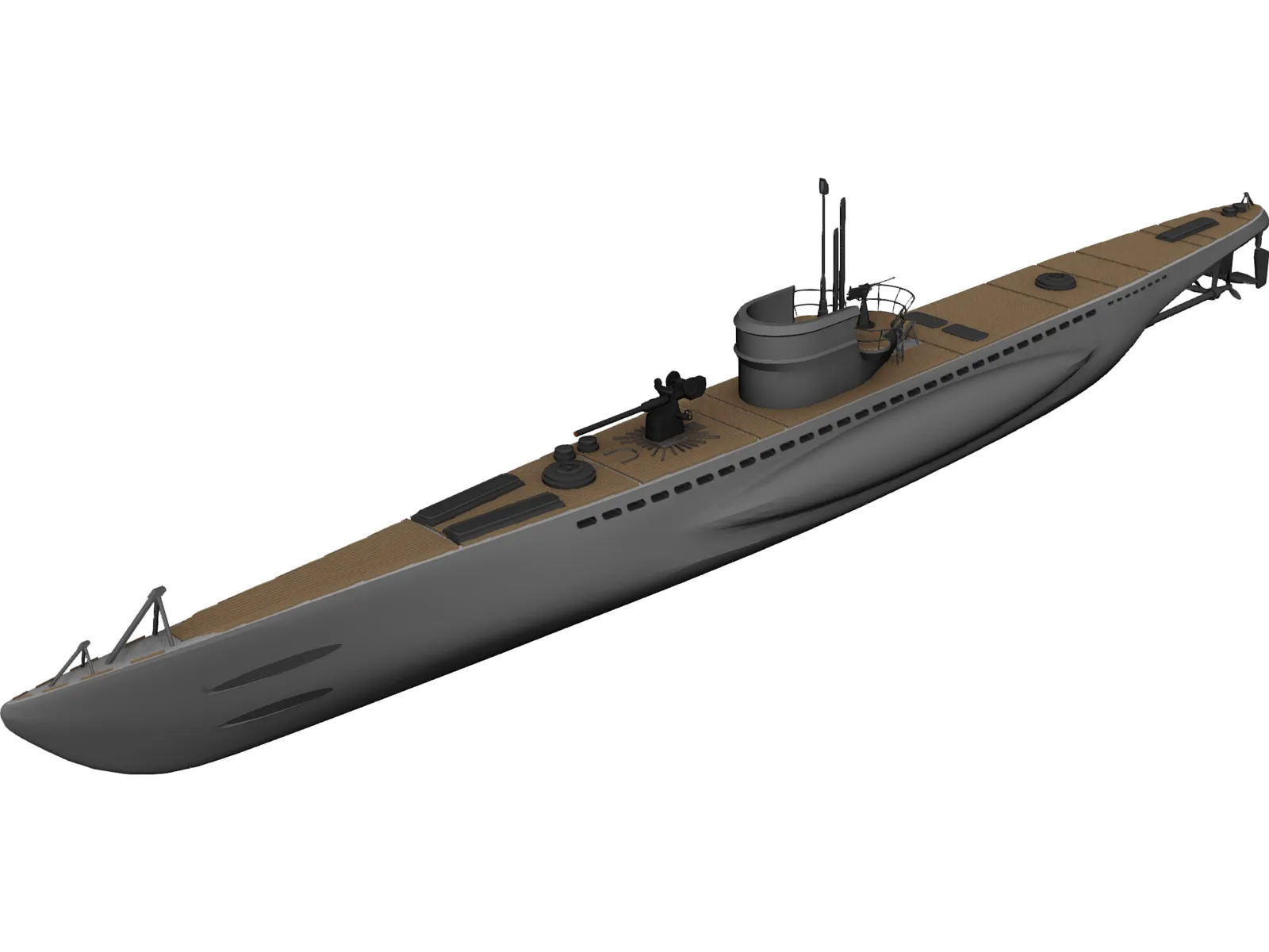 U-Boat Generic 3D Model main preview