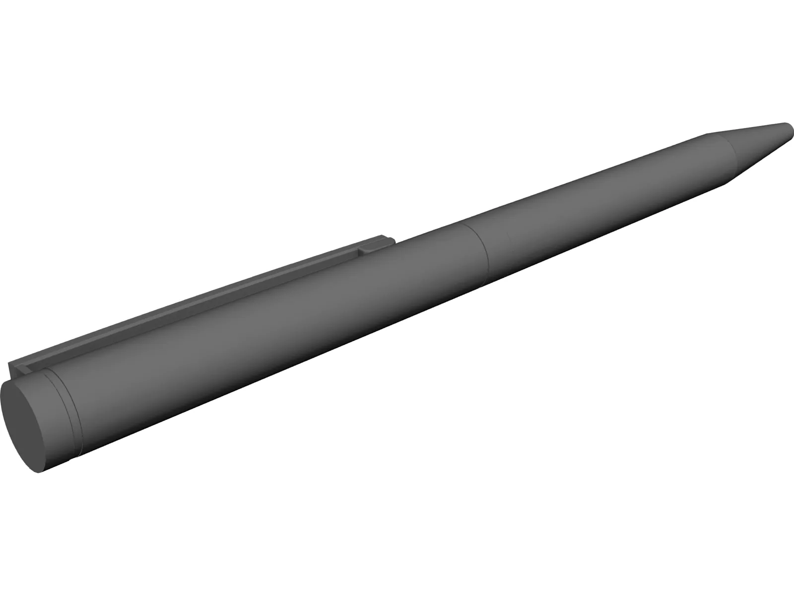 Slim Line Pen 3D Model main preview