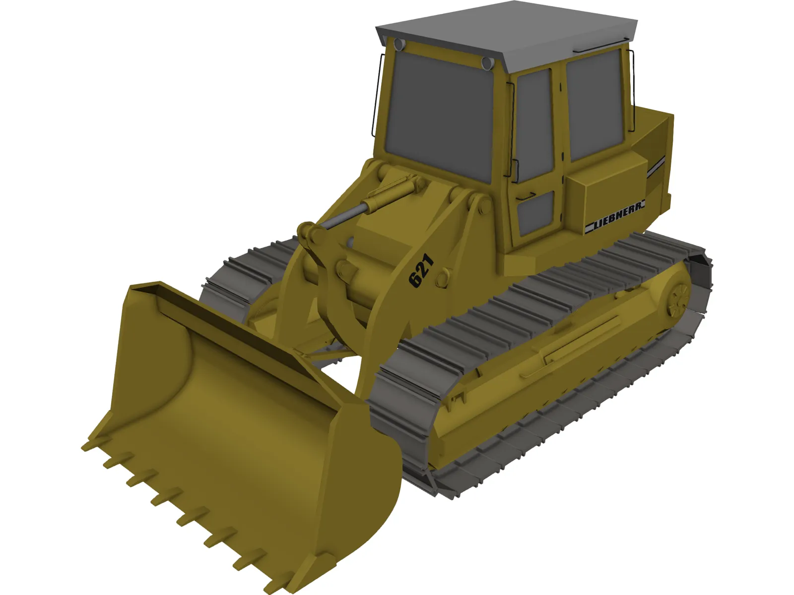 Liebherr Laderaupe 3D Model main preview